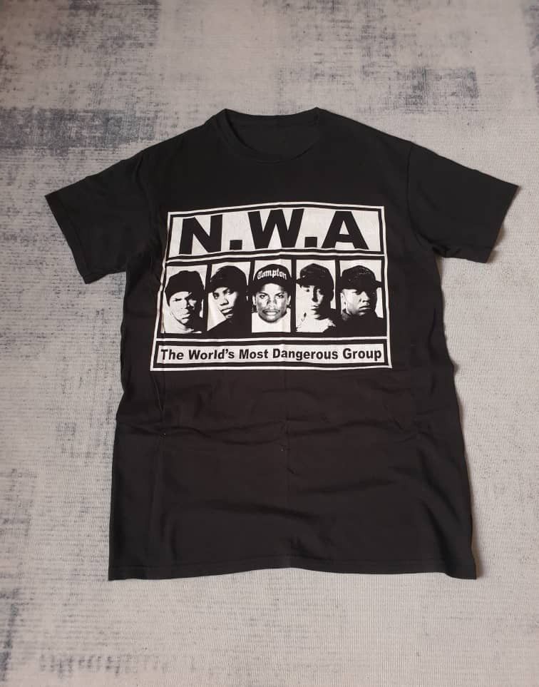 Japanese Brand Nwa Rappers black colour shirt Size US S / EU 44-46 / 1 - 8 Thumbnail
