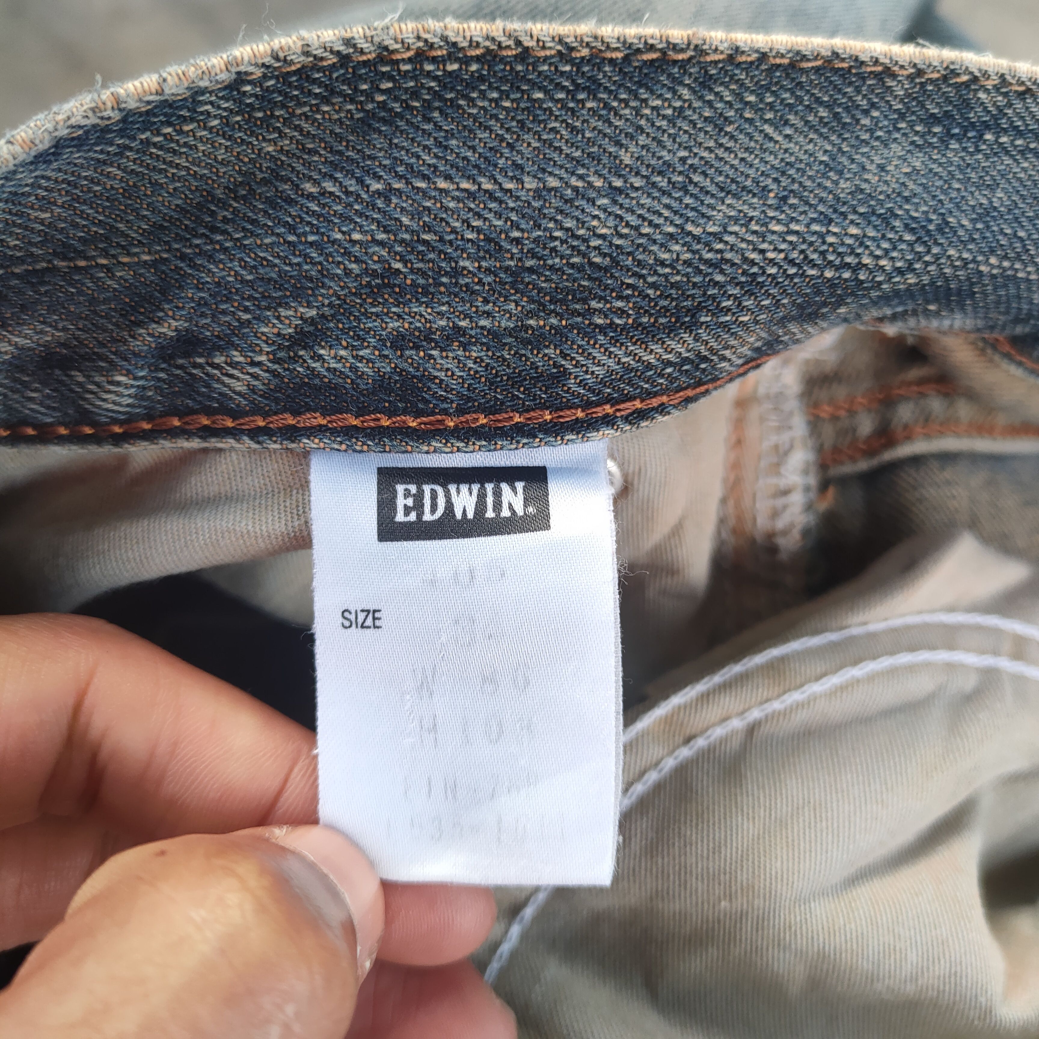 Edwin × Jean × Vintage W35 VINTAGE EDWIN FADED RIPPED DISTRESSED JEANS PANTS Size US 35 - 14 Thumbnail