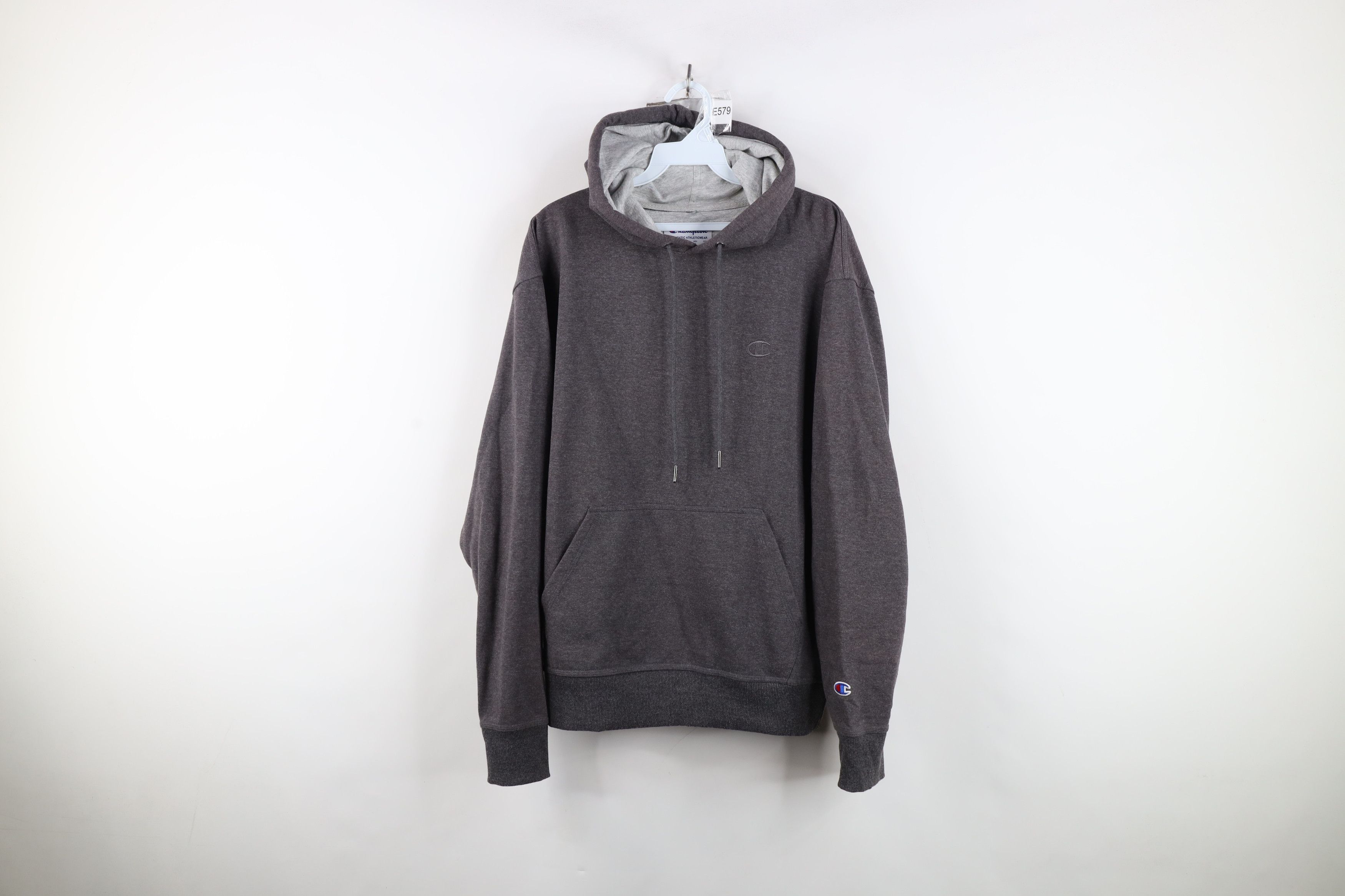 Champion Vintage Champion Monochrome Hoodie Sweatshirt Charcoal Gray Size US M / EU 48-50 / 2 - 1 Thumbnail