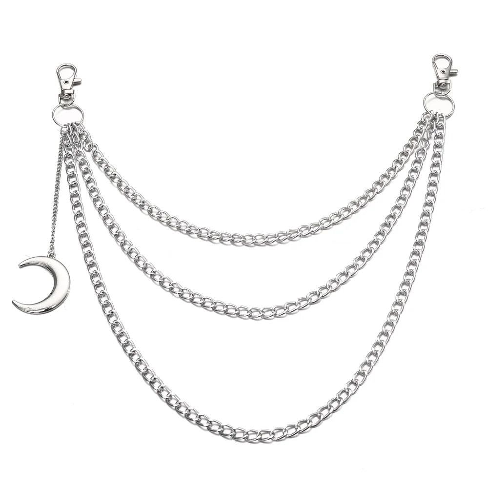 Jewelry Punk Pants Belt Waist Chains Jewelry Accessories Size ONE SIZE - 2 Thumbnail