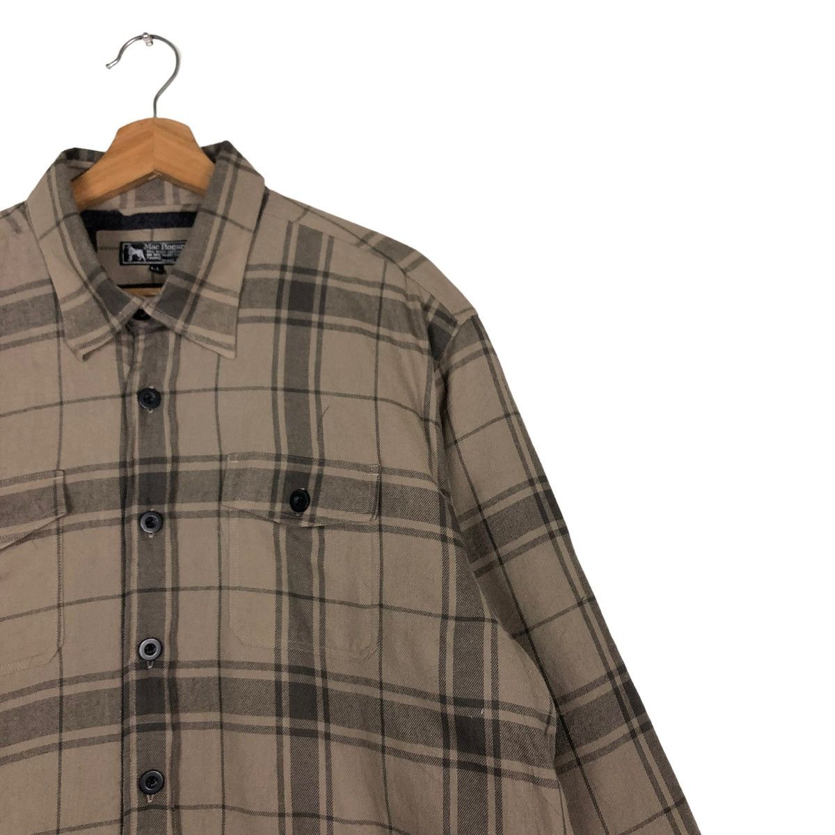 Flannel 🔥VINTAGE FLANNEL SHIRT JACKET WORK MAC BOGARD TARTAN DESIGN Size US L / EU 52-54 / 3 - 6 Thumbnail
