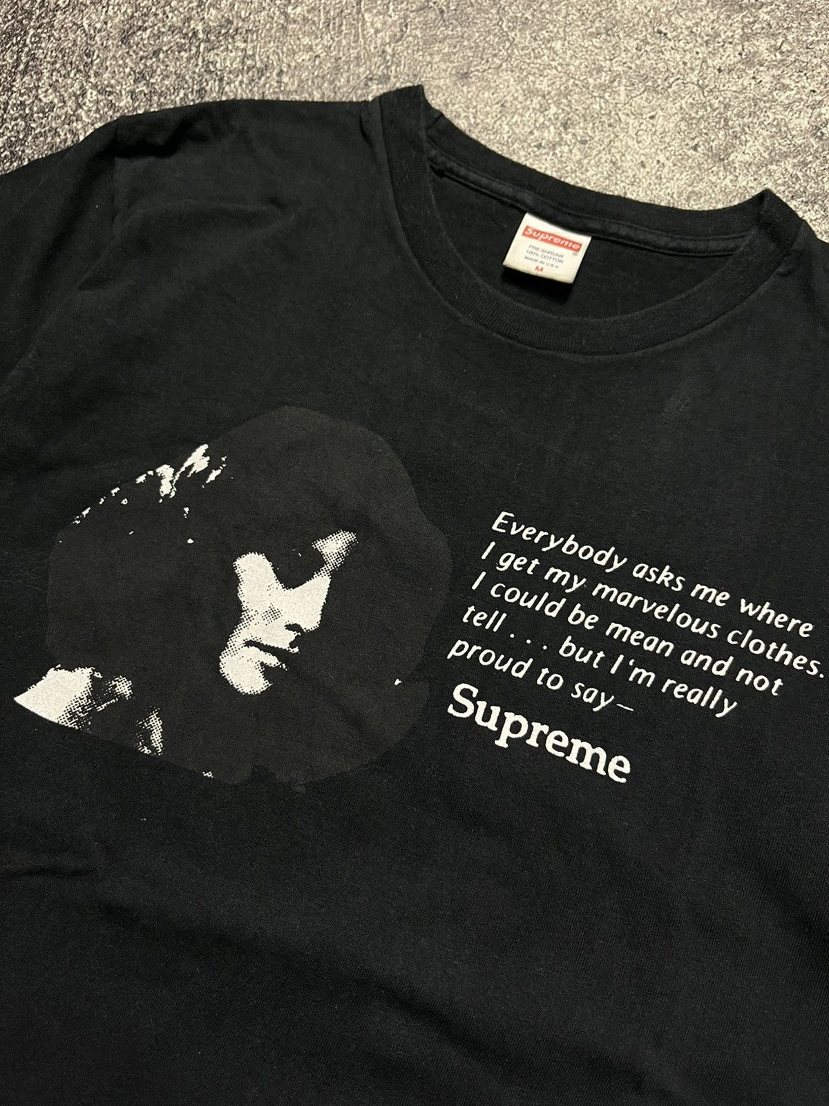Supreme Supreme Mean Black T-Shirts Size US M / EU 48-50 / 2 - 2 Thumbnail