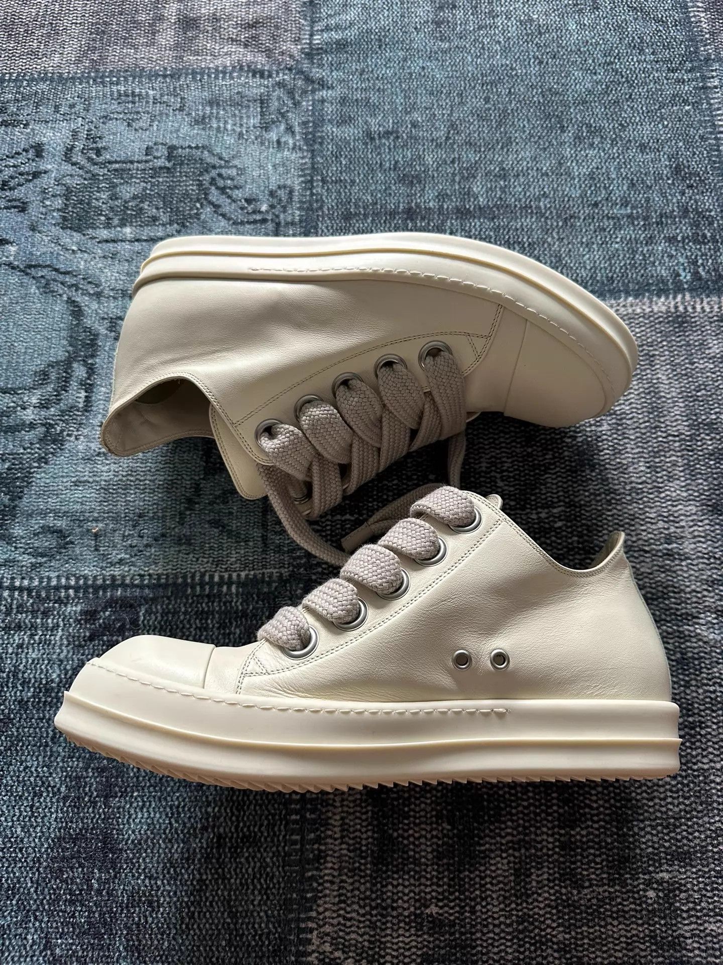 Rick Owens Rick Owens Mainline Low Top Thick Laces 44 Hot Good Size US 11 / EU 44 - 2 Thumbnail