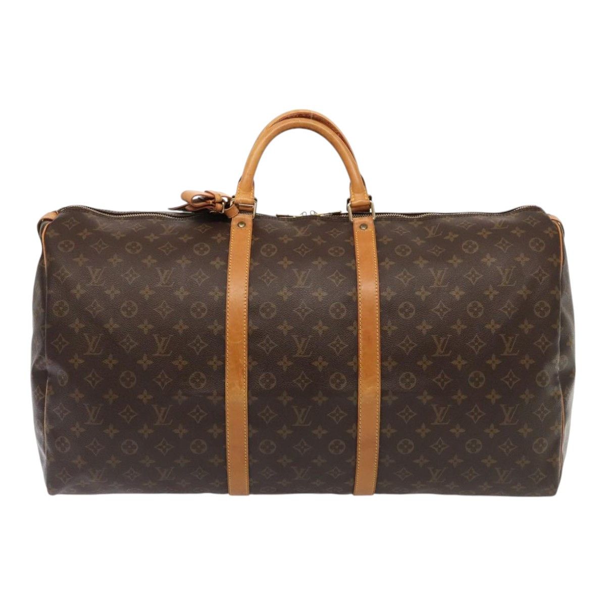 Louis Vuitton Keepall 60 Brown Canvas Travel Bag (Pre-Owned) Size ONE SIZE - 1 Thumbnail