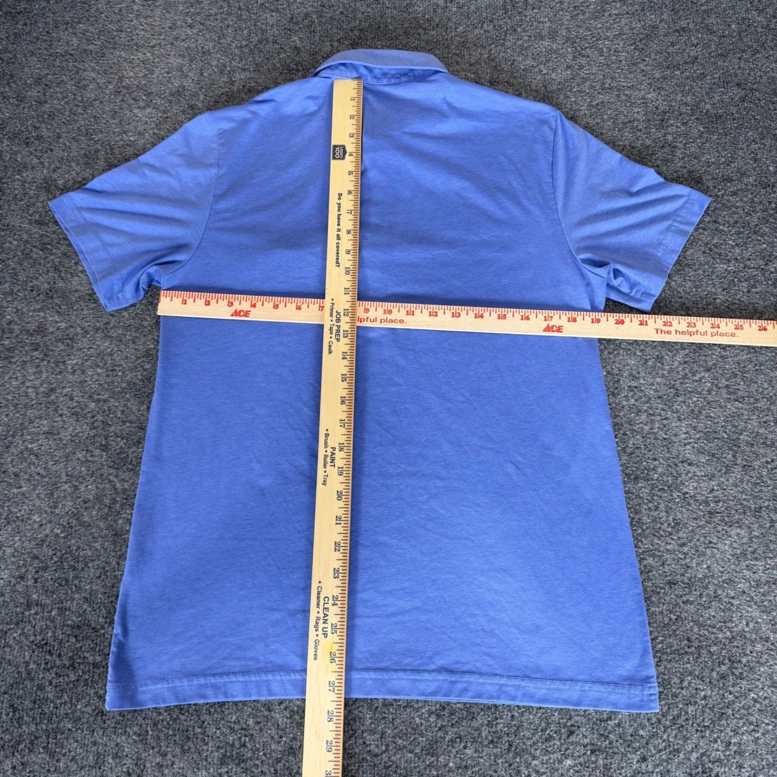 Criquet Criquet Mens Medium Blue Slim Fit Pima Polo Shirt Golf Size US M / EU 48-50 / 2 - 4 Thumbnail