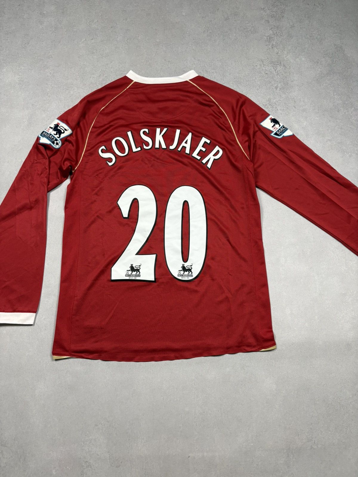 Nike Manchester United 2006/07 Long Sleeve Jersey Solskjær 20 AIG Size US L / EU 52-54 / 3 - 4 Thumbnail