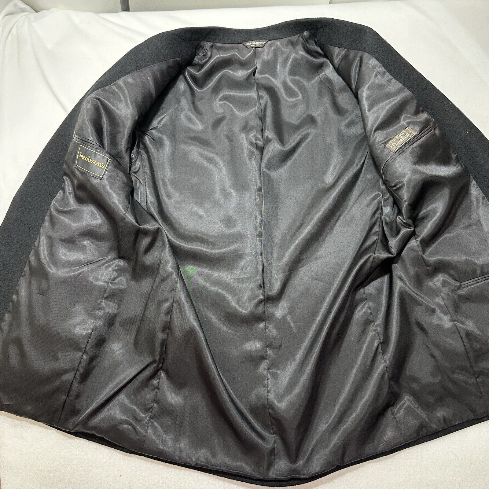 Other Jacobson's 42R Camelhair Suit Jacket Black Sport Coat USA Size 42R - 6 Thumbnail