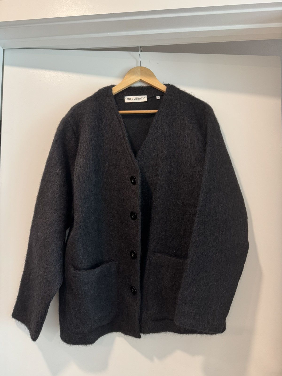 Our Legacy] Black Mohair Cardigan 48 【公式通販】