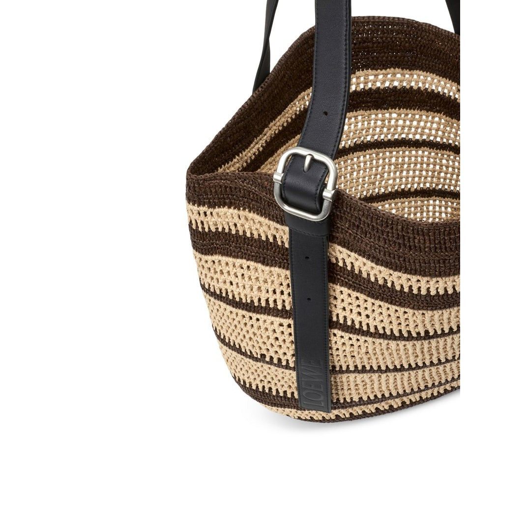 Loewe LOEWE Loop $2900 Chocolate/Natural Tote Bag New & Authentic Size ONE SIZE - 4 Thumbnail