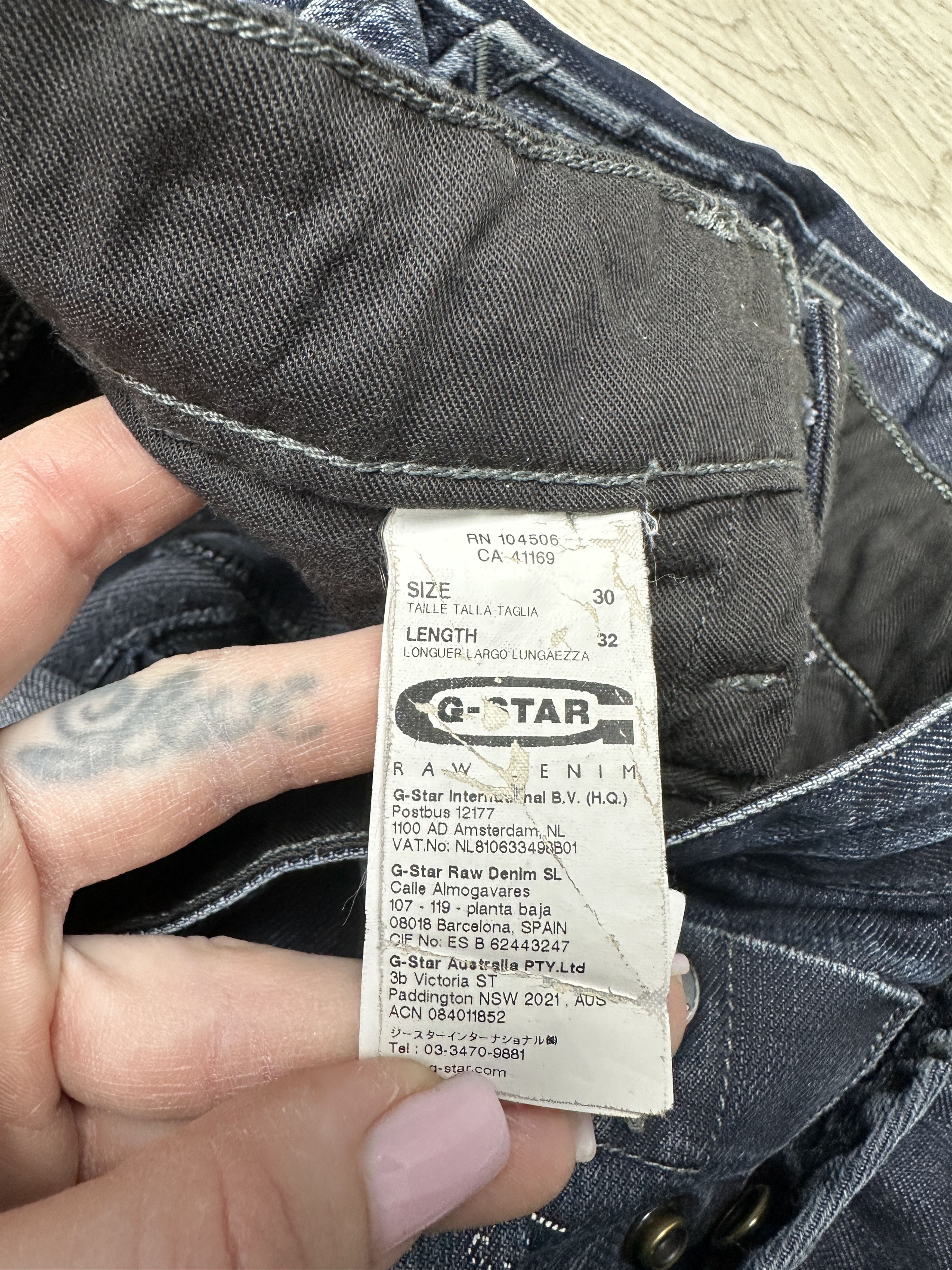 G-Star G Star Raw Mens Elwood Denim Pants Double Knee Jeans Size US 30 / EU 46 - 3 Thumbnail