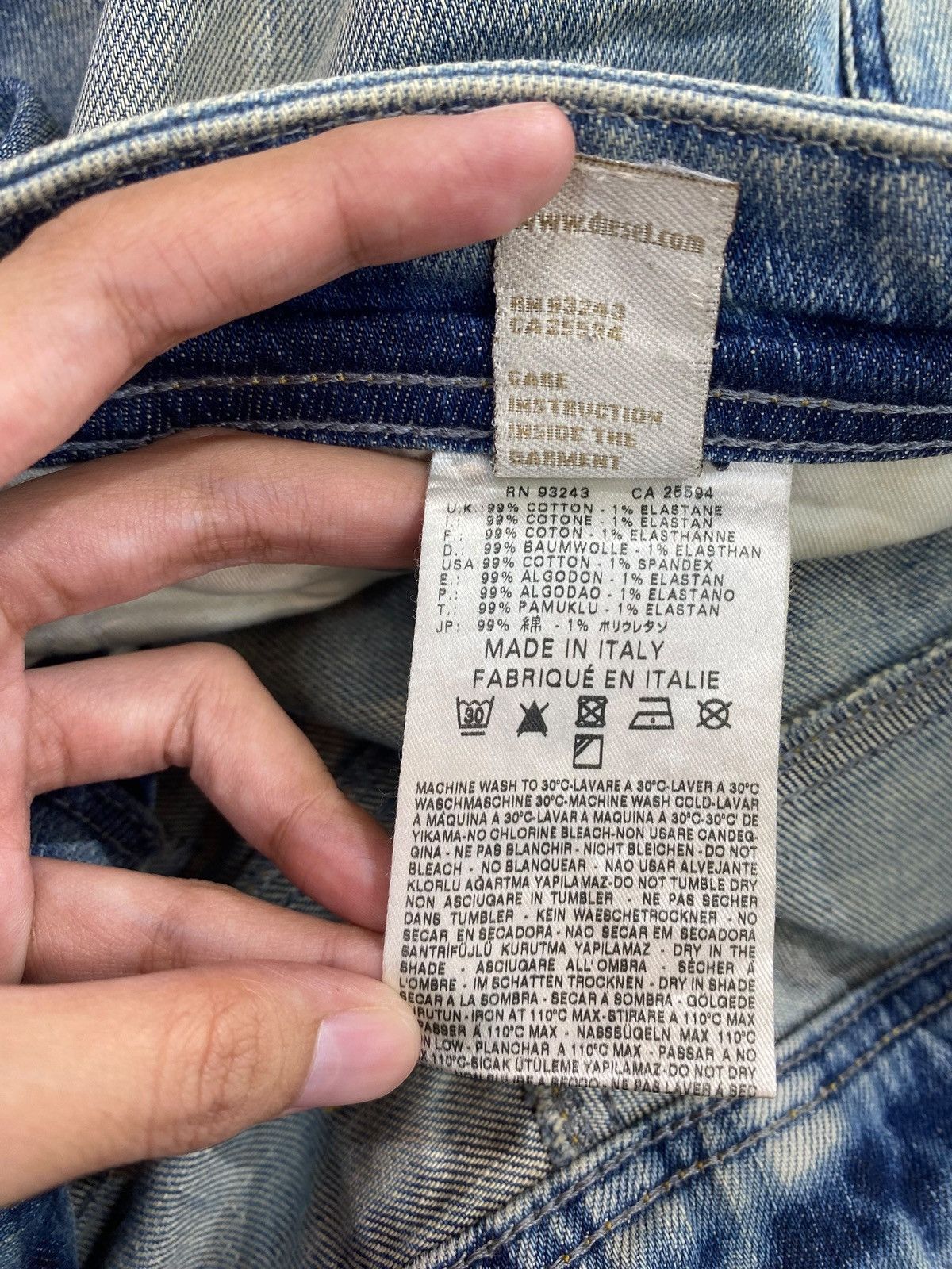 Diesel Diesel Mud Wash Distressed Style Straight Cut Denim Size US 32 / EU 48 - 12 Thumbnail