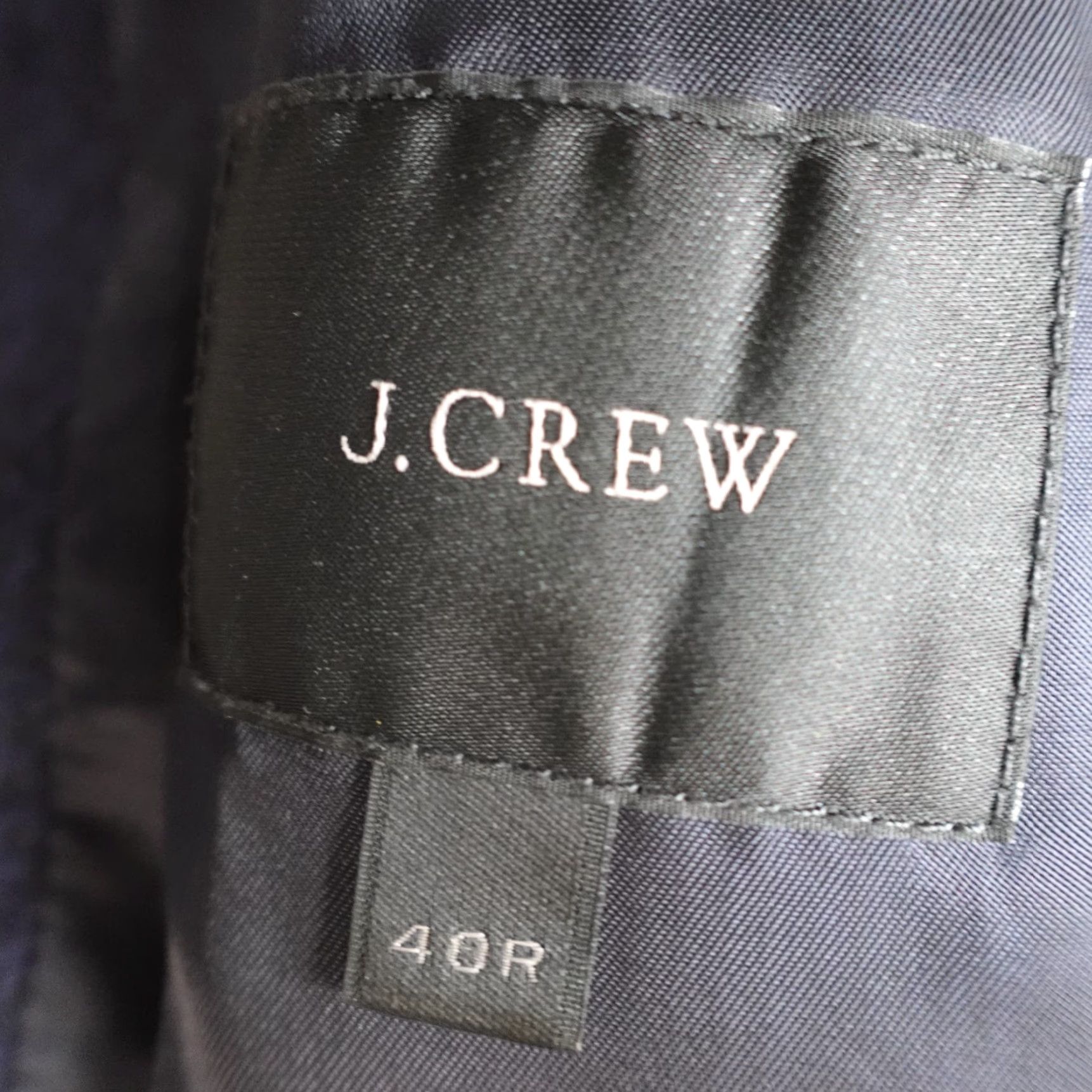 J.Crew J.Crew Mens Topcoat 40R Blue Double Breasted Wool Overcoat Long Coat Holiday Fall Winter Mens” Size US L / EU 52-54 / 3 - 4 Thumbnail