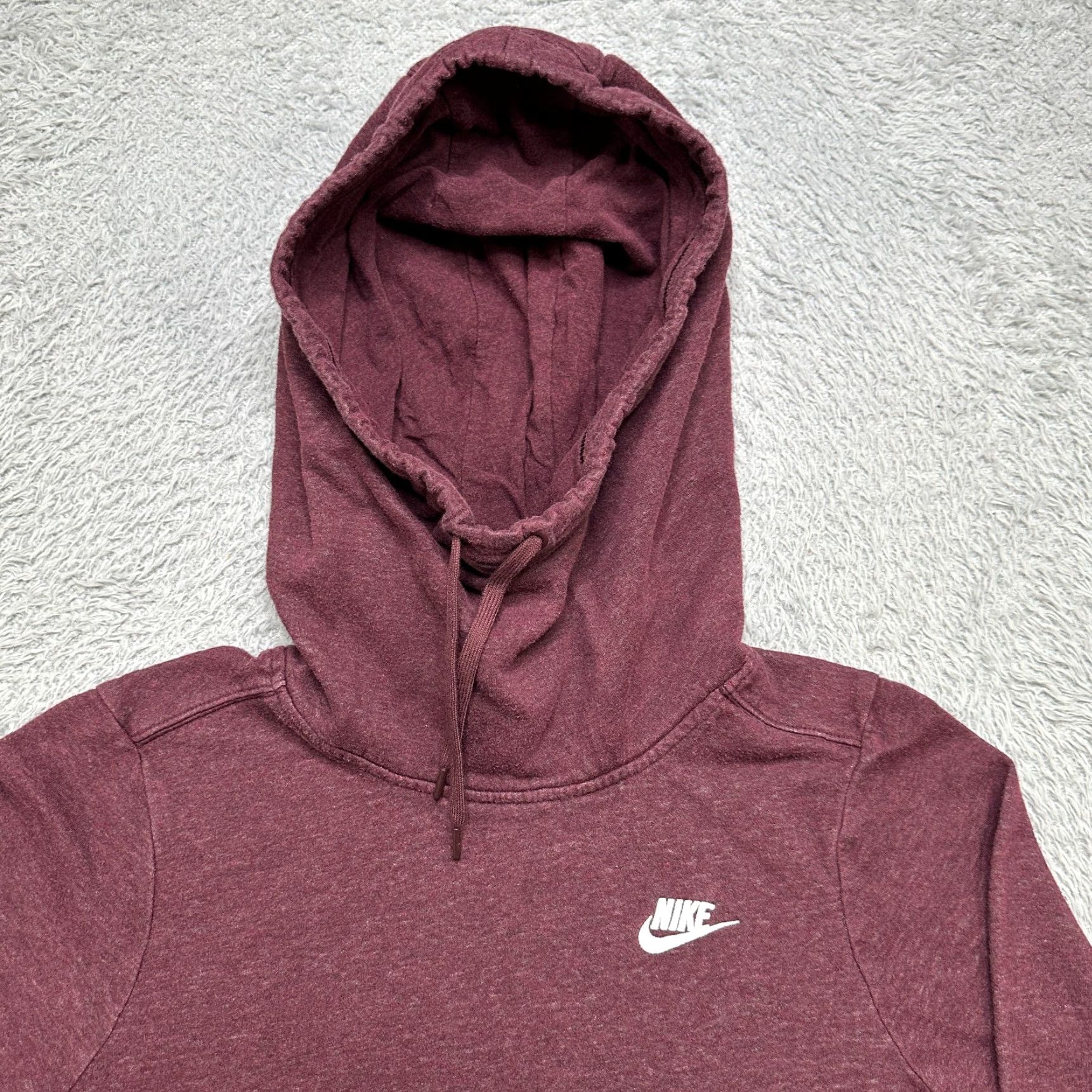 Nike Nike Sweater Mens S Hoodie Pullover Red Wool? Cotton Fleece Swoosh Casual Size US S / EU 44-46 / 1 - 3 Thumbnail