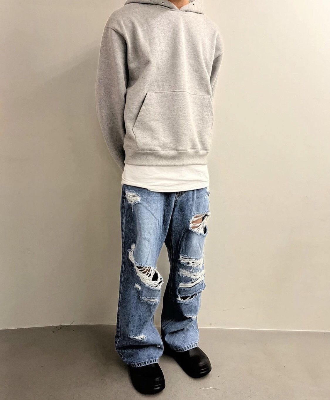 Designer × If Six Was Nine MUSE Ripped Washed Wide Denim Pants Size US 32 / EU 48 - 10 Thumbnail