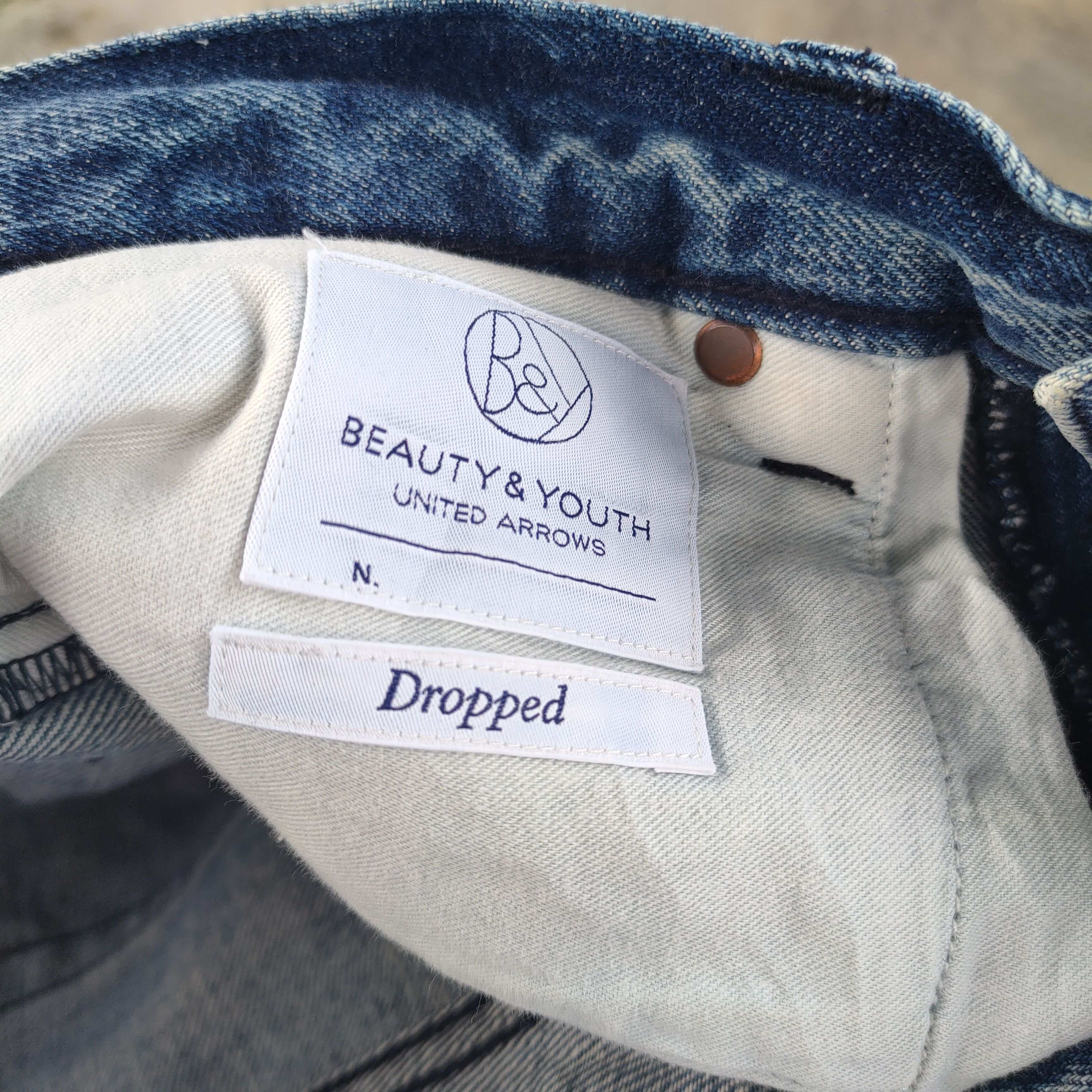 BEAUTY&YOUTH × Vintage VINTAGE JAPANESE SKINNY FADED DISTRESSED JEAN DENIM PANTS Size US 32 / EU 48 - 11 Thumbnail