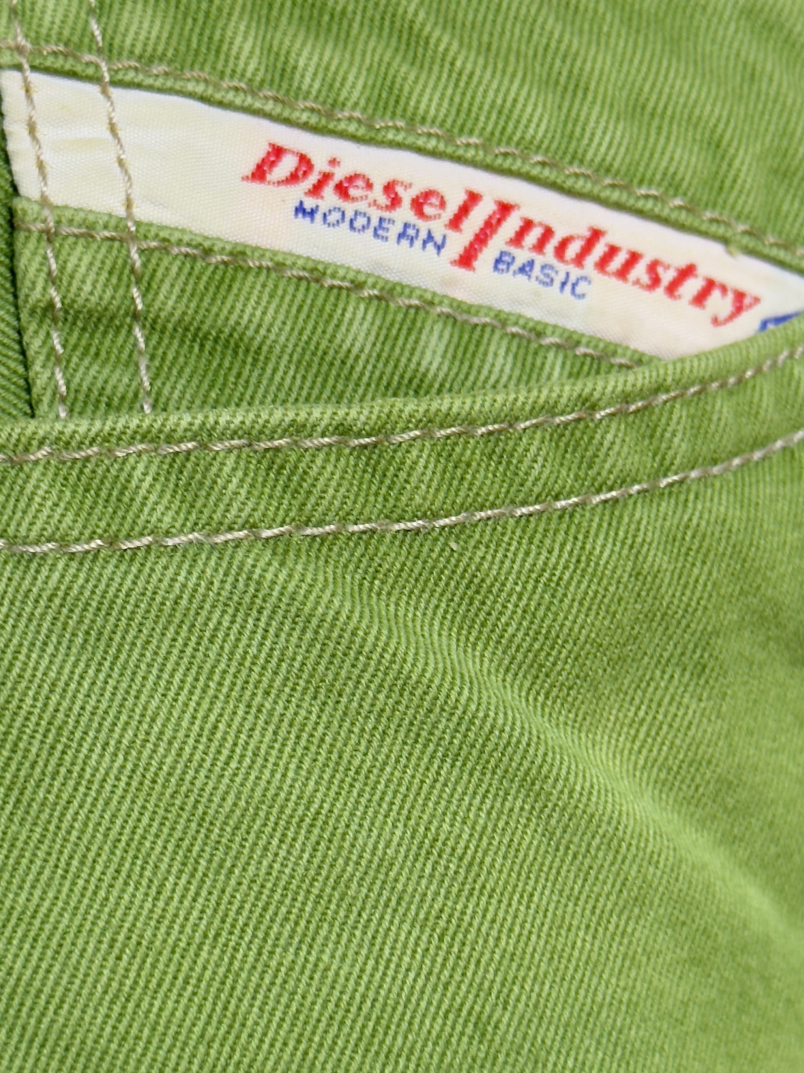 Diesel Vintage Diesel italy shorts denim jeans green Size US 29 - 4 Thumbnail