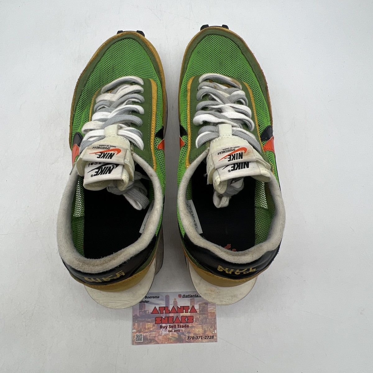 Nike Sacai x LDWaffle green gusto Size US 10 / EU 43 - 6 Thumbnail