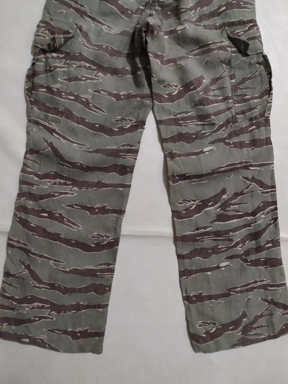 Japanese Brand × United Arrows United Arrow Tiger Camo Linen Cargo Pants Pink Label Size 30" / US 8 / IT 44 - 6 Thumbnail