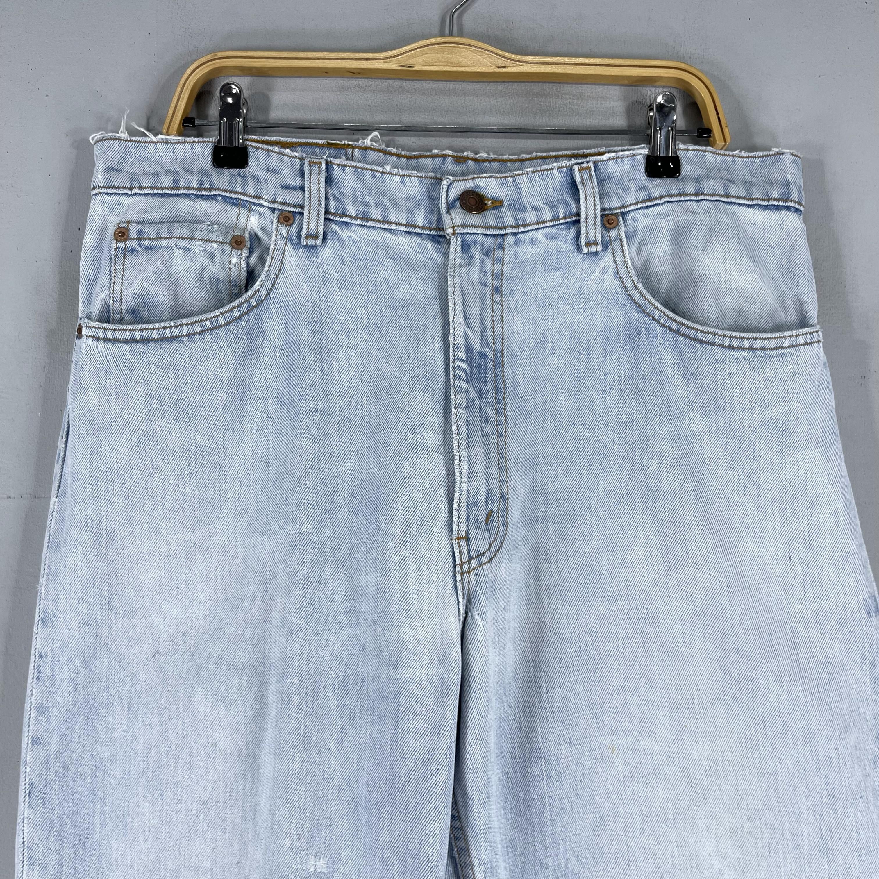 Levi's × Vintage W36 L35 Vintage Distressed Levis 550 Ripped Jeans Size US 36 / EU 52 - 2 Thumbnail