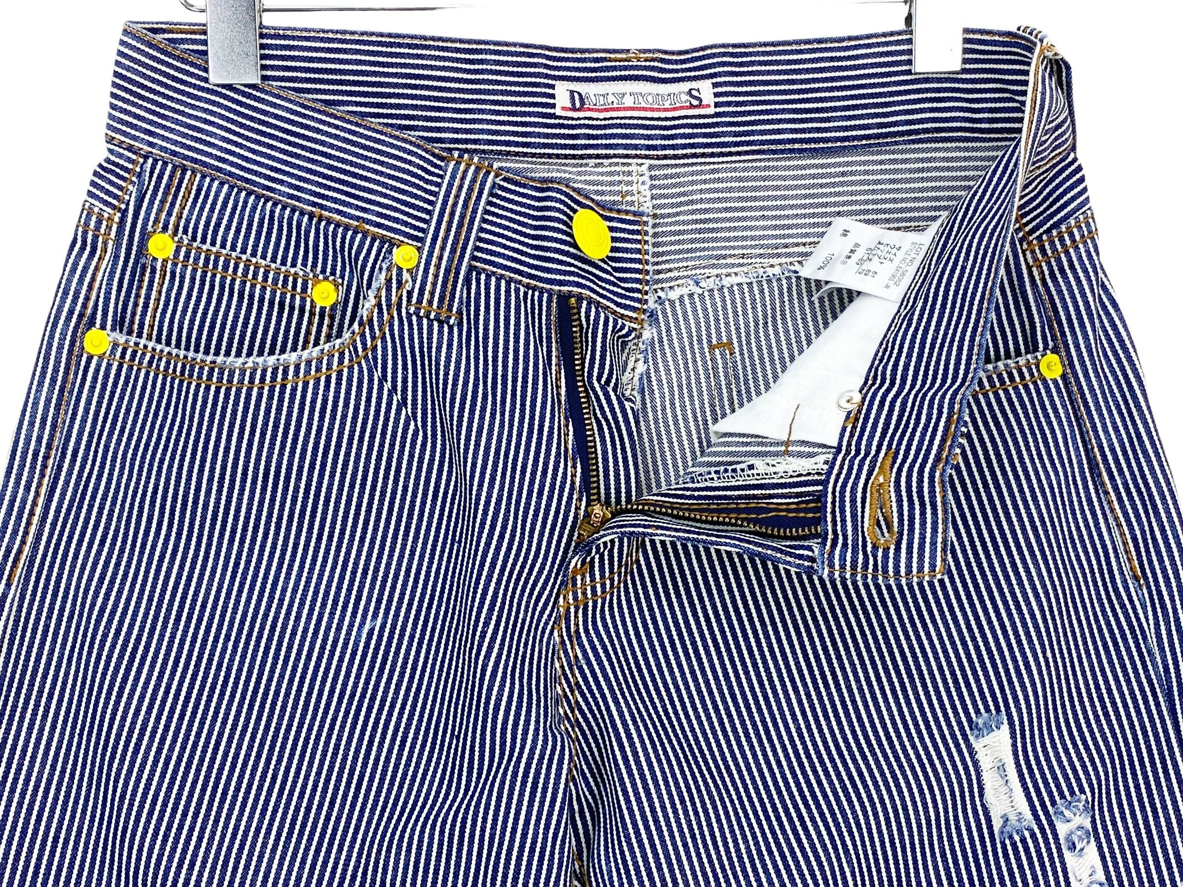 Japanese Brand DailyTropics Hickory Striped Pants Japanese Vintage Trousers Size US 29 - 11 Thumbnail