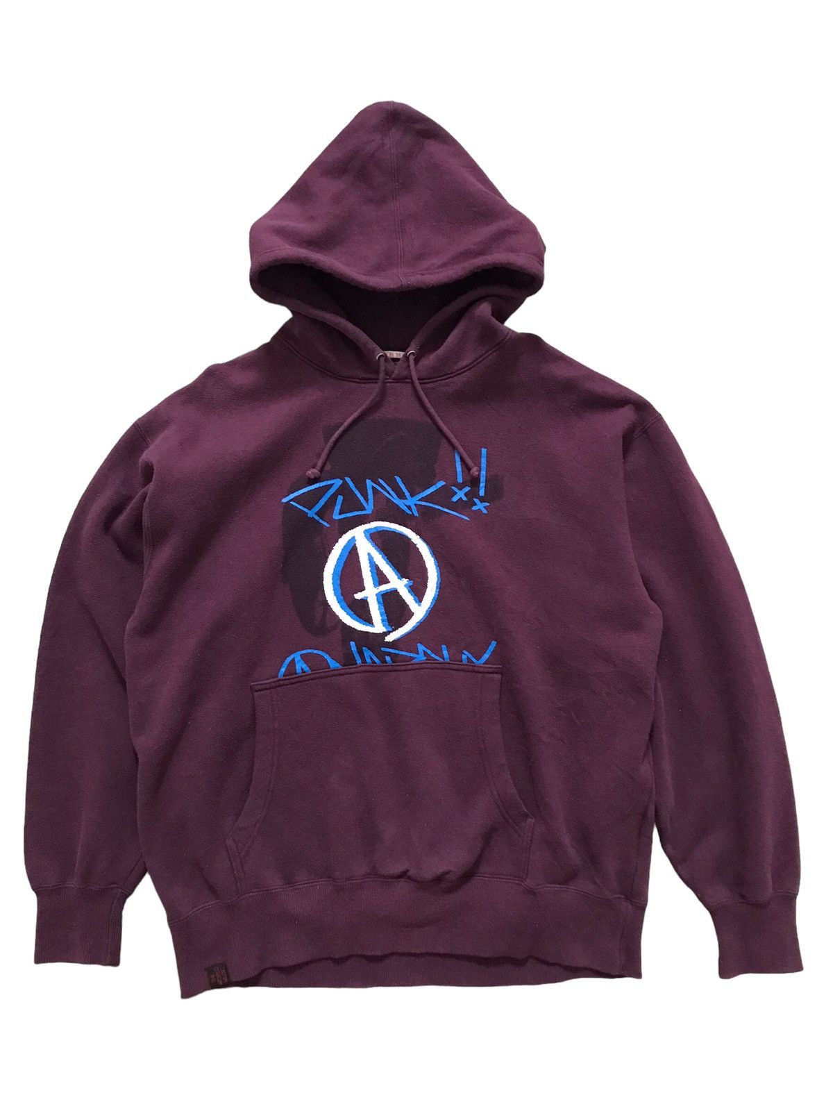image of If Six Was Nine Stevenson The World Music Punk Hoodies Sweatshirt in Maroon, Men's (Size Large)