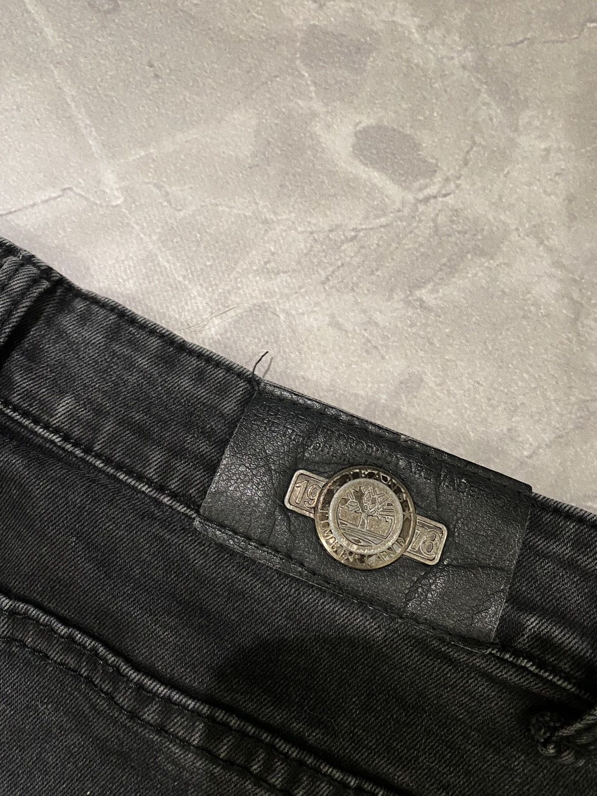 Vintage Black Distressed Skinny Fit Jeans Y2K Size US 31 - 10 Thumbnail