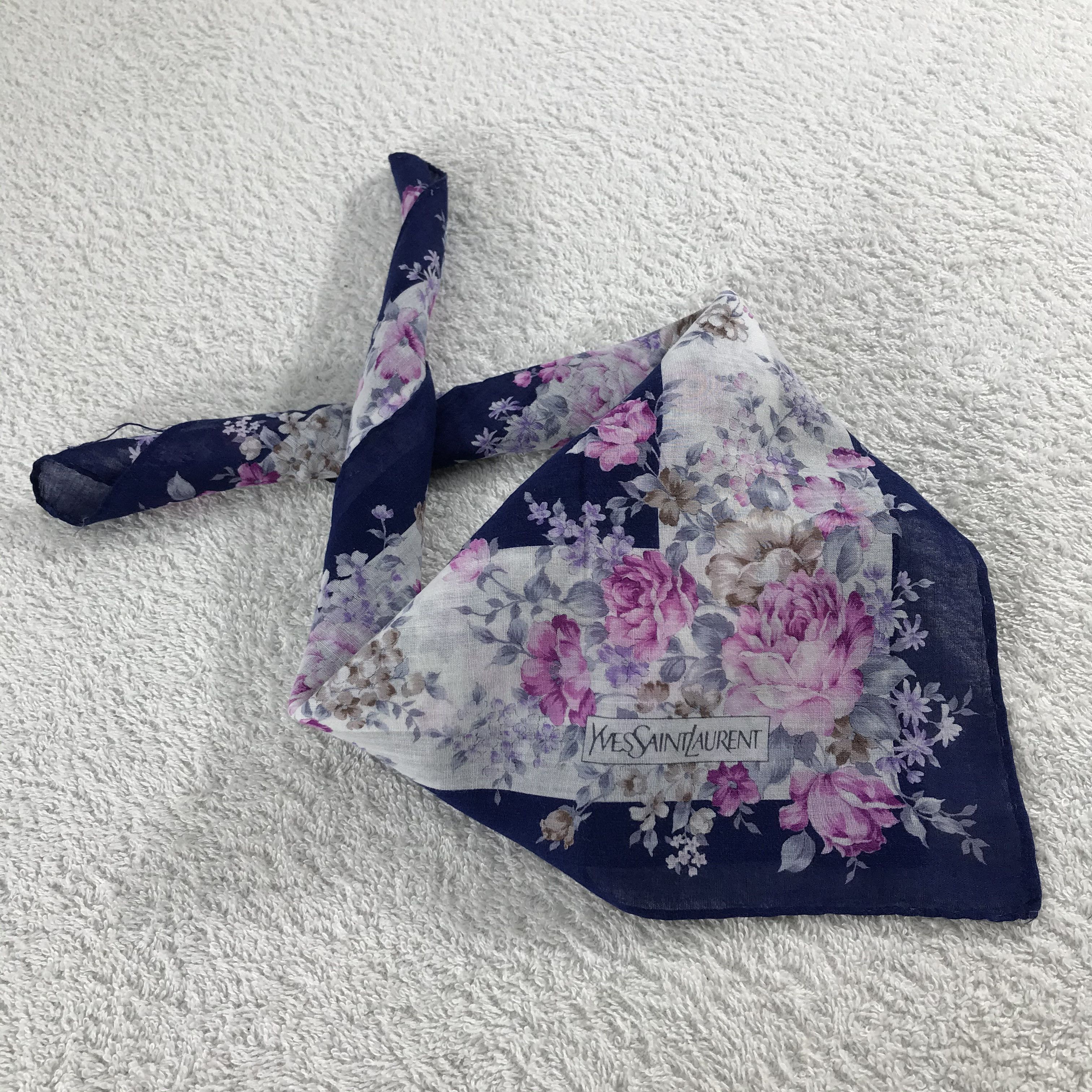 Vintage × Yves Saint Laurent Yves Saint Laurent Handkerchief / Neckerchief / Bandana Size ONE SIZE - 2 Thumbnail