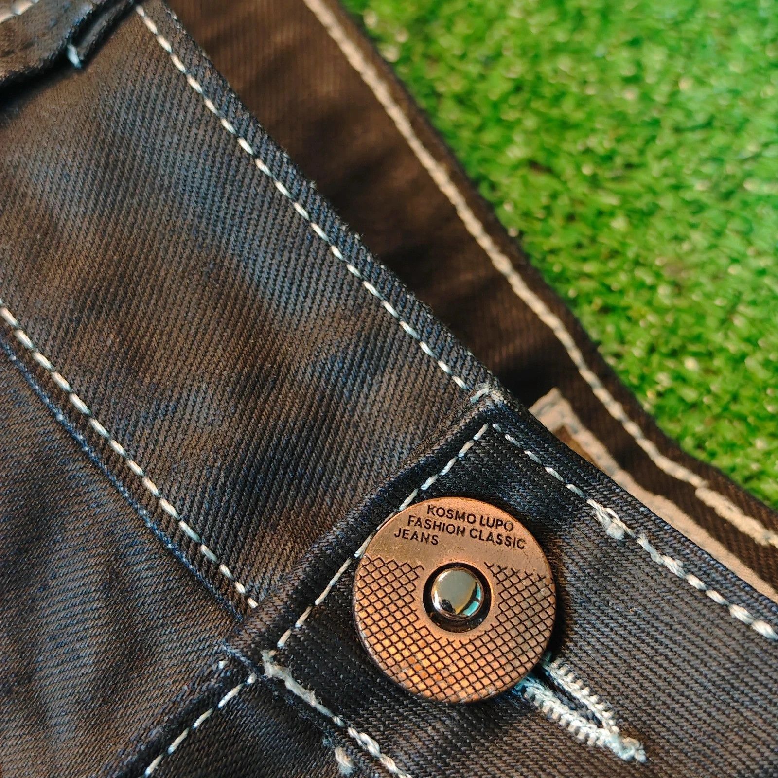 Other Kosmo Lupo Jeans Mens 32 black straight y2k drip Size US 32 / EU 48 - 13 Thumbnail