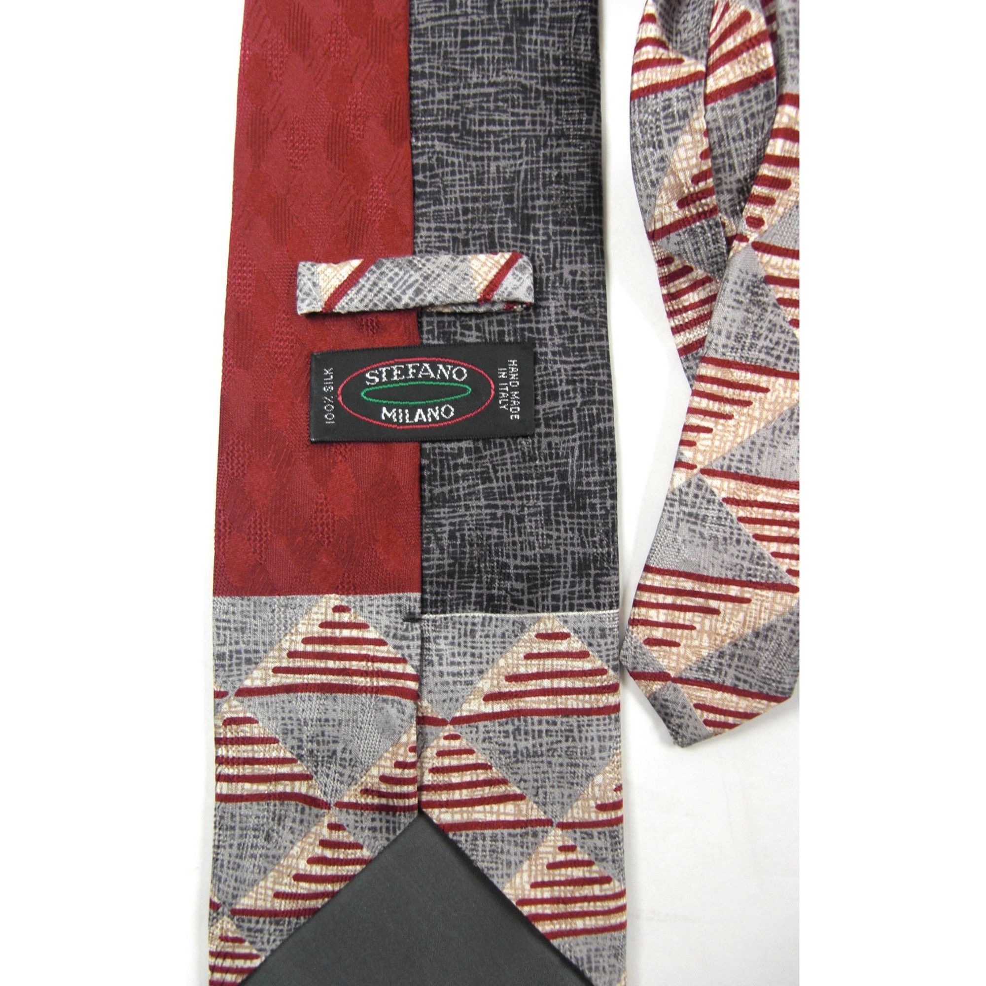 Other Lot of 4 Vintage Men’s Neck Ties – Brown Red Green Assorted Size ONE SIZE - 8 Thumbnail