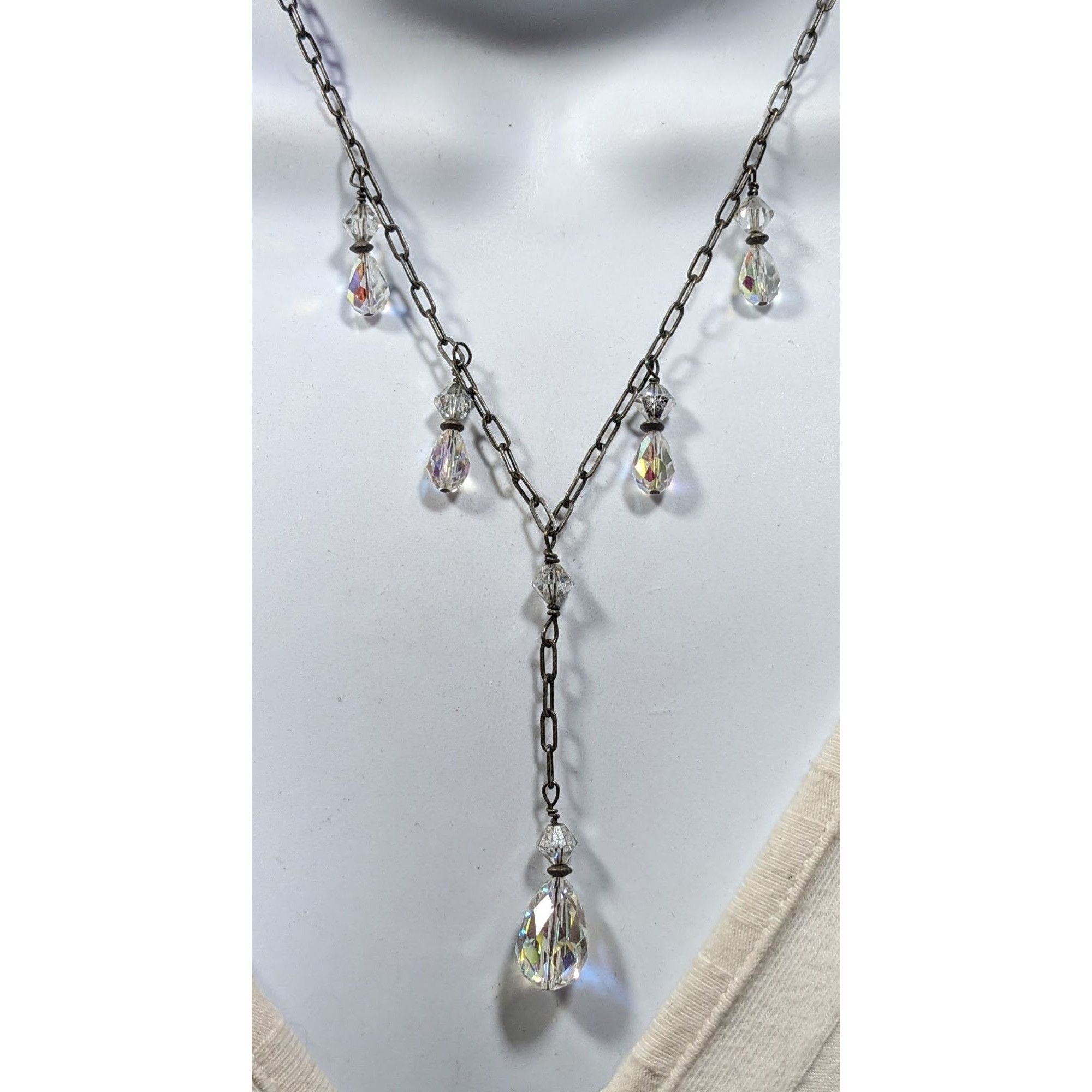 Other Aurora Borealis Crystal Teardrop Fantasy Necklace Size ONE SIZE - 4 Thumbnail