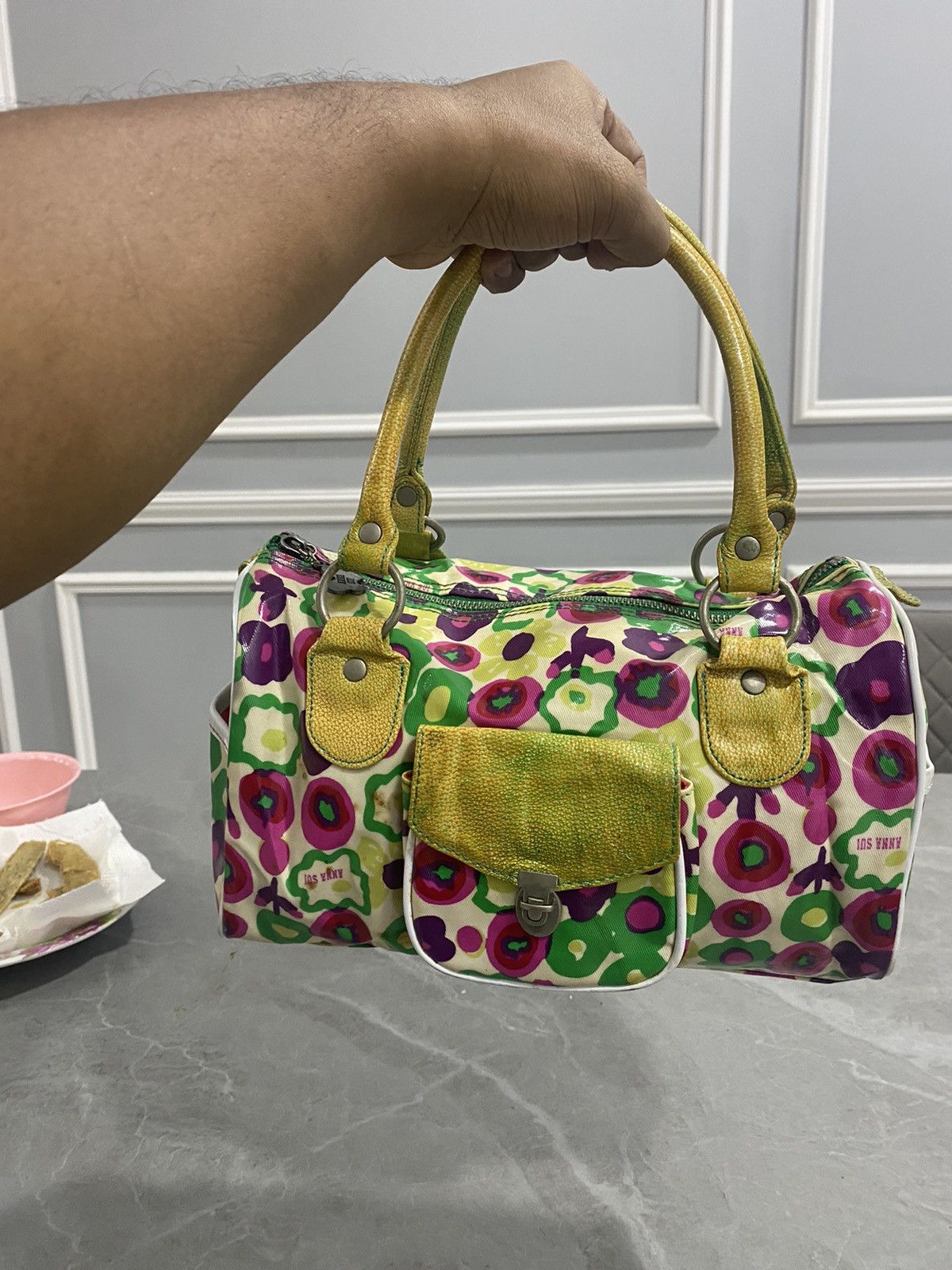 Vintage ANNA SUI MINI BOSTON BAG Size ONE SIZE - 7 Thumbnail