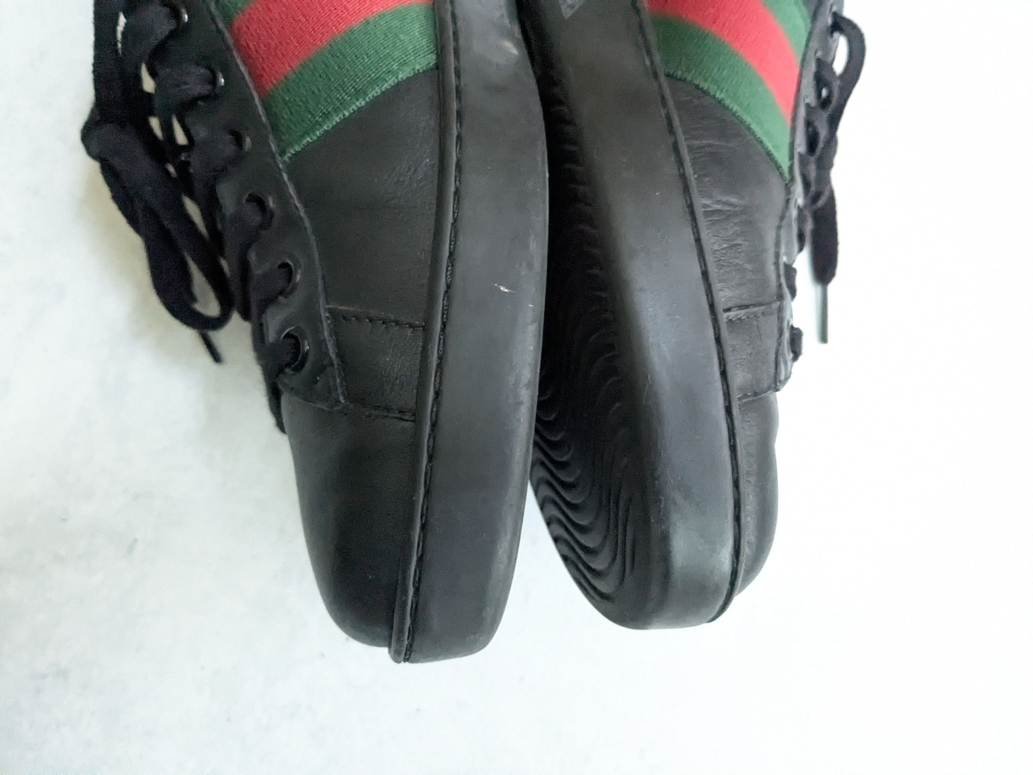 Gucci Gucci Ace Sneakers Black 8 Low Tops Leather Size US 8 / EU 41 - 14 Thumbnail