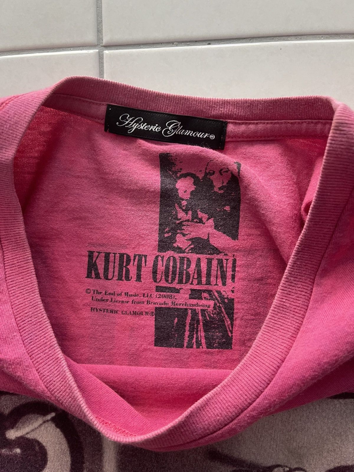 Hysteric Glamour × Japanese Brand VINTAGE HYSTERIC GLAMOUR X KURT COBAIN PHOTO TEE VERY RARE Size S / US 4 / IT 40 - 3 Thumbnail