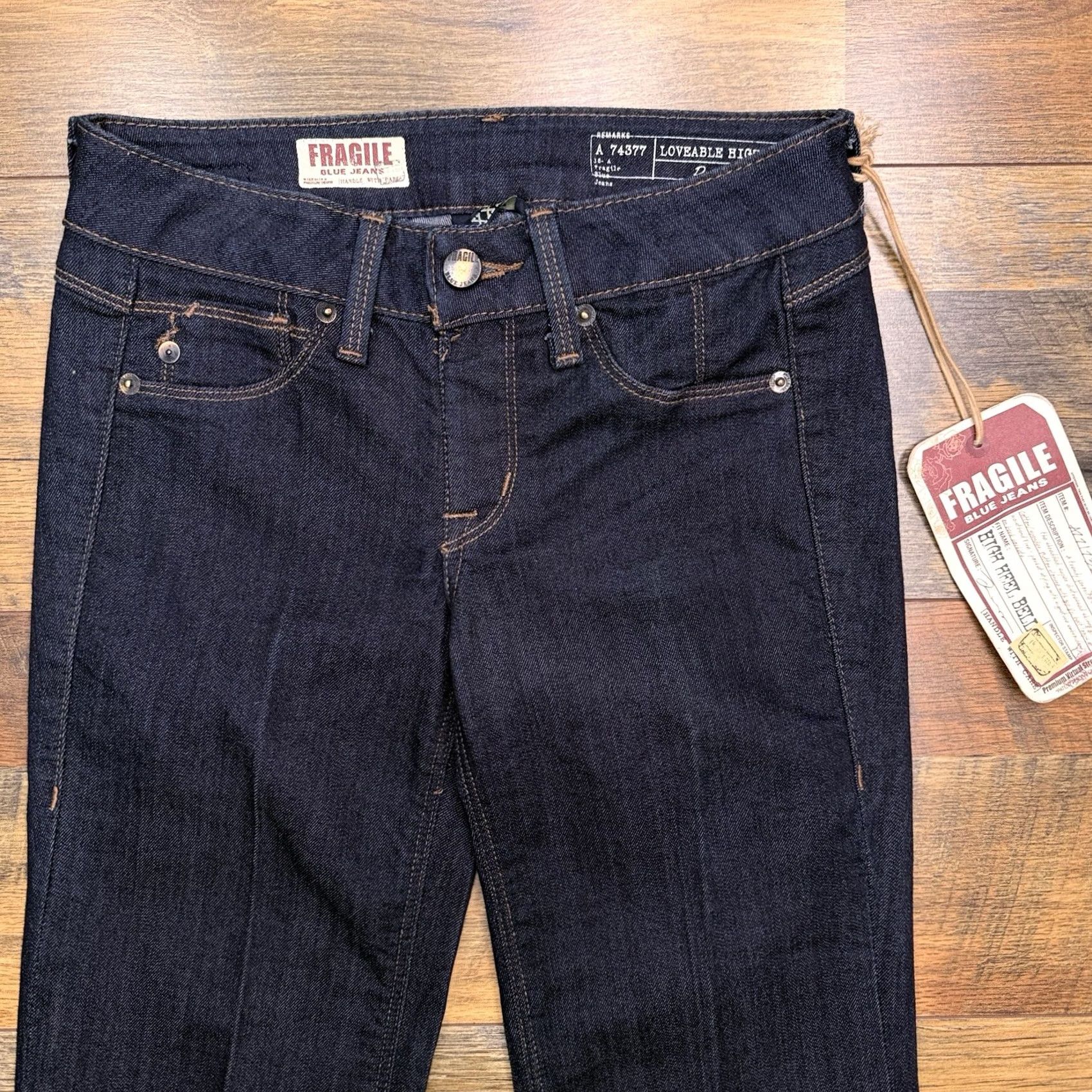 Vintage Fragile Blue Jeans Shirt? Size 24" / US 00 / IT 34 - 3 Thumbnail