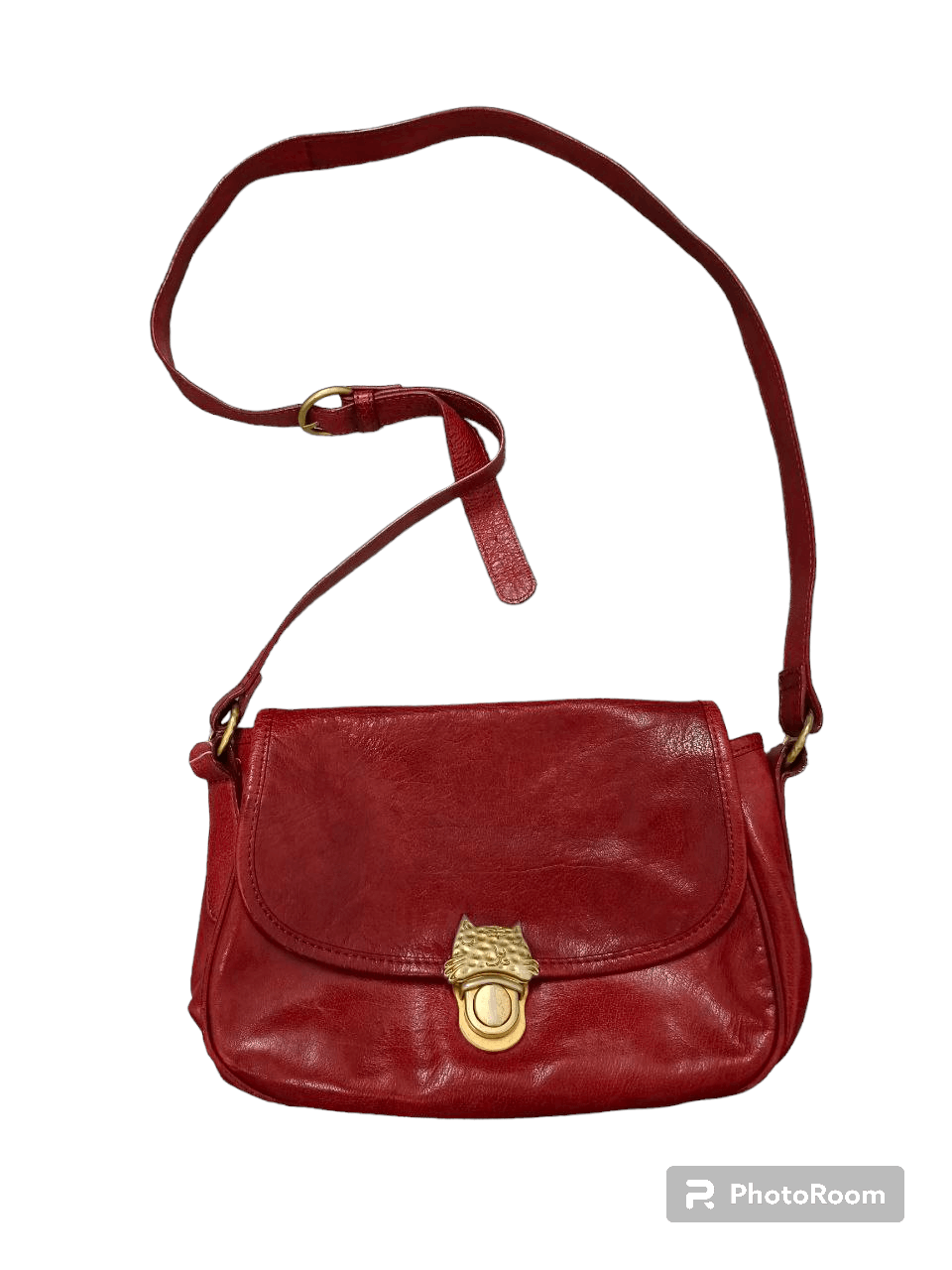 Issey Miyake x Leather Issey Miyaki Leather Shoulder Bag in Red, Women's