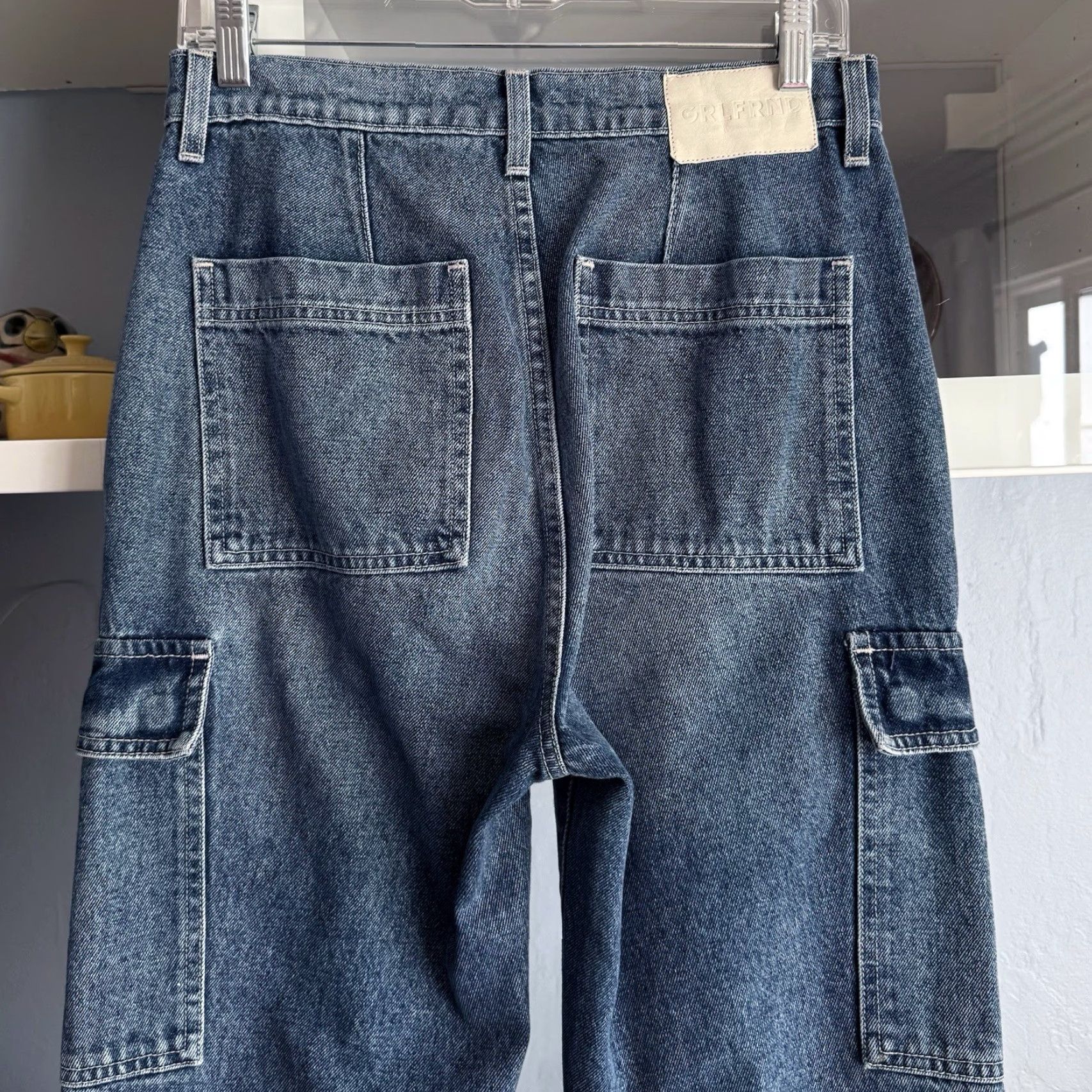 GRLFRND GRLFRND The Harper High Rise Slim Cargo Jeans Cameron 27 Jeans Women Size 27" / US 4 / IT 40 - 3 Thumbnail