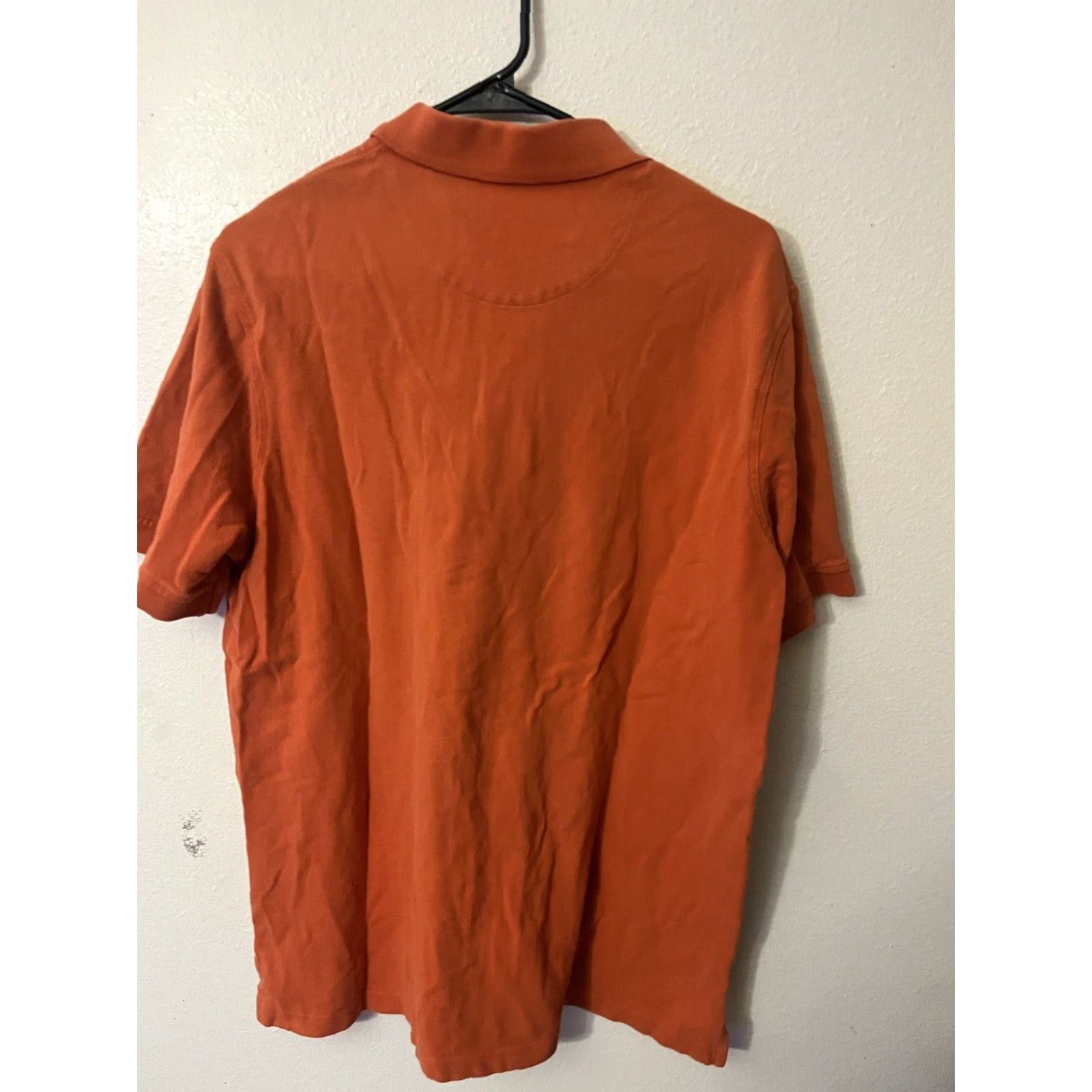 Lands' End Lands End Mens Shirt Size Large Orange Short Sleeve Traditional Fit Polo 90s Mens Size US L / EU 52-54 / 3 - 3 Thumbnail