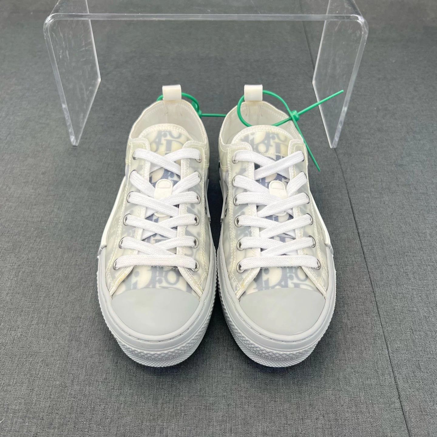 Dior Dior B23 White Blue Gray 36 Worn Once Size US 5.5 / IT 35.5 - 4 Thumbnail