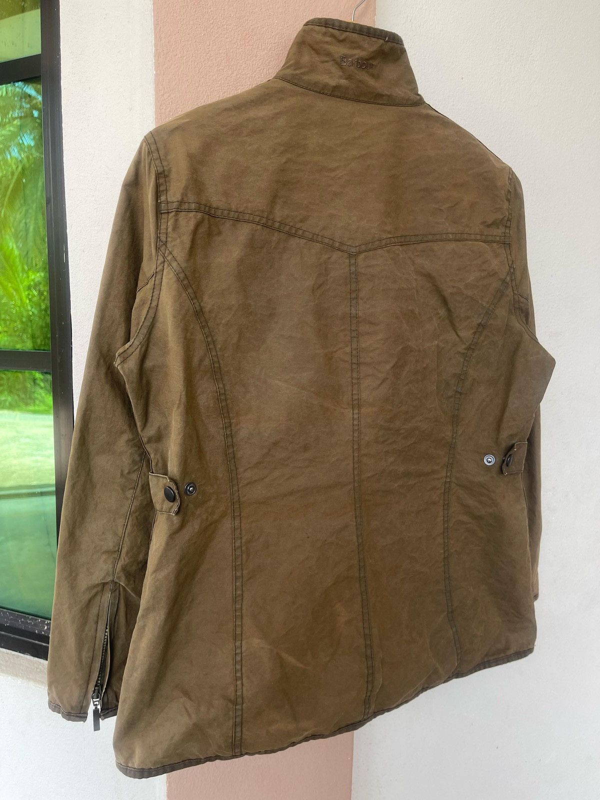 Barbour × Vintage Vintage Barbour Utility Waxed Jacket Size L / US 10 / IT 46 - 10 Thumbnail
