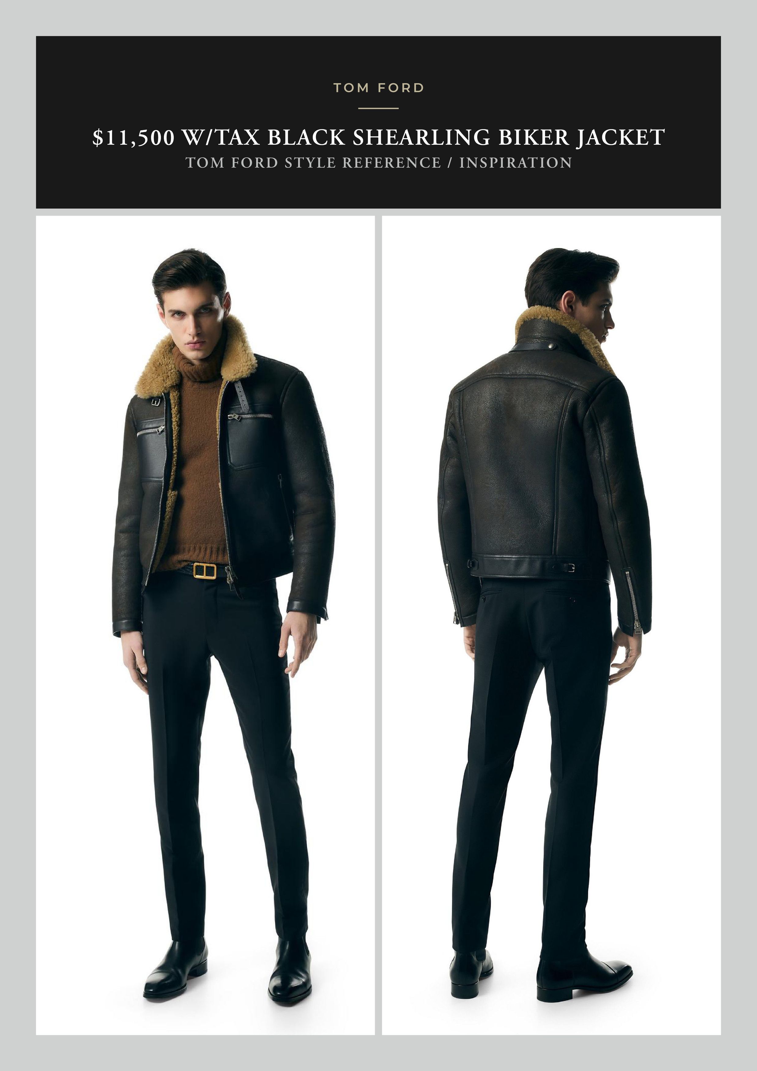 Tom Ford A Menswear Grail: Rare $11K Shearling Tailored To Perfection Size US L / EU 52-54 / 3 - 7 Thumbnail