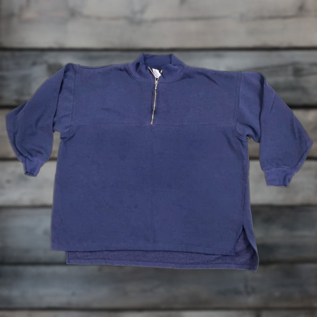 Vintage VINTAGE Pro Spirit Sweatshirt Shirt Boxy Fit 1/4 Zip Pullover Long Sleeve Blue 90s Skateboarding Mens XL Size US XL / EU 56 / 4 - 1 Thumbnail