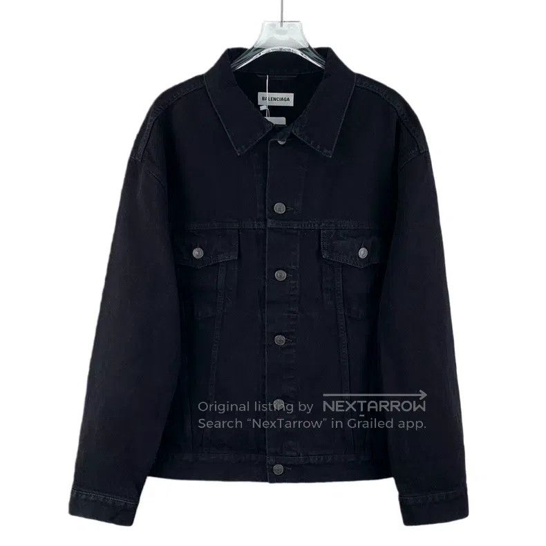 Balenciaga Balenciaga Black diamond-studded cotton lapel single-breas Size XS / US 0-2 / IT 36-38 - 1 Thumbnail