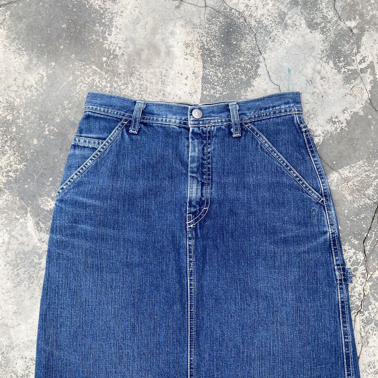 United Colors Of Benetton UCOB Carpenter Denim Skirt Size 26" / US 2 / IT 38 - 4 Thumbnail