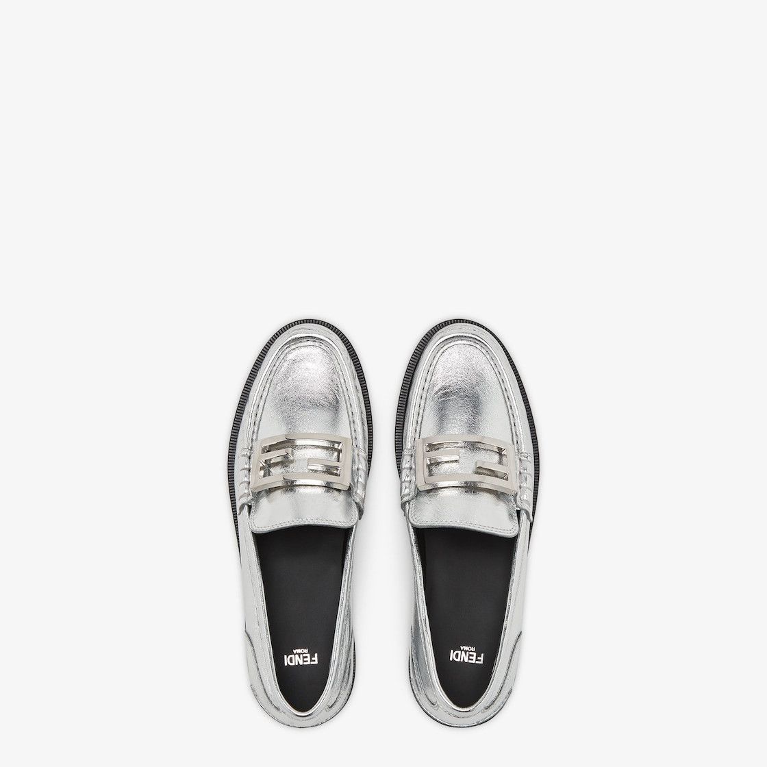 Fendi o1s1wg110125 Loafer in Silver Size US 6 / IT 36 - 4 Thumbnail
