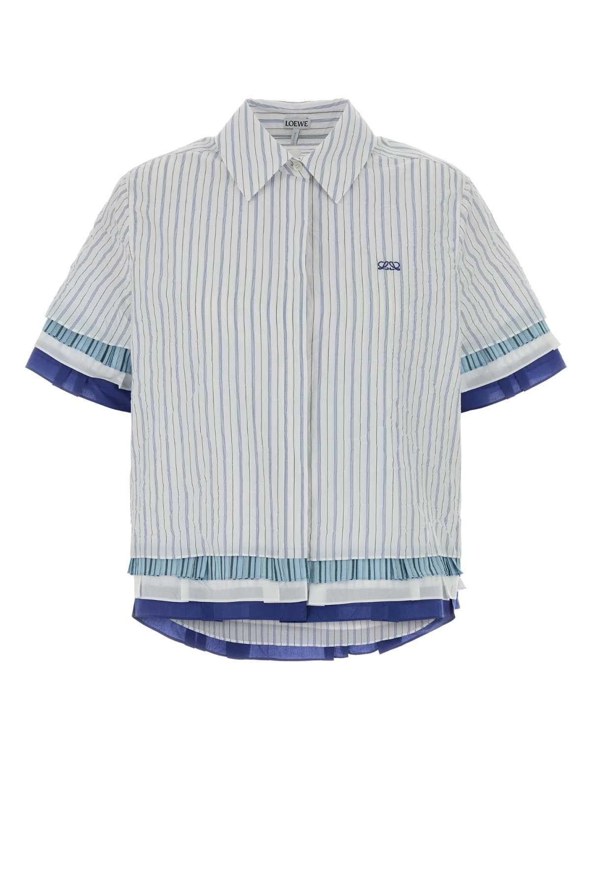 Loewe Embroidered Cotton Blend Shirt Size M / US 6-8 / IT 42-44 - 1 Thumbnail