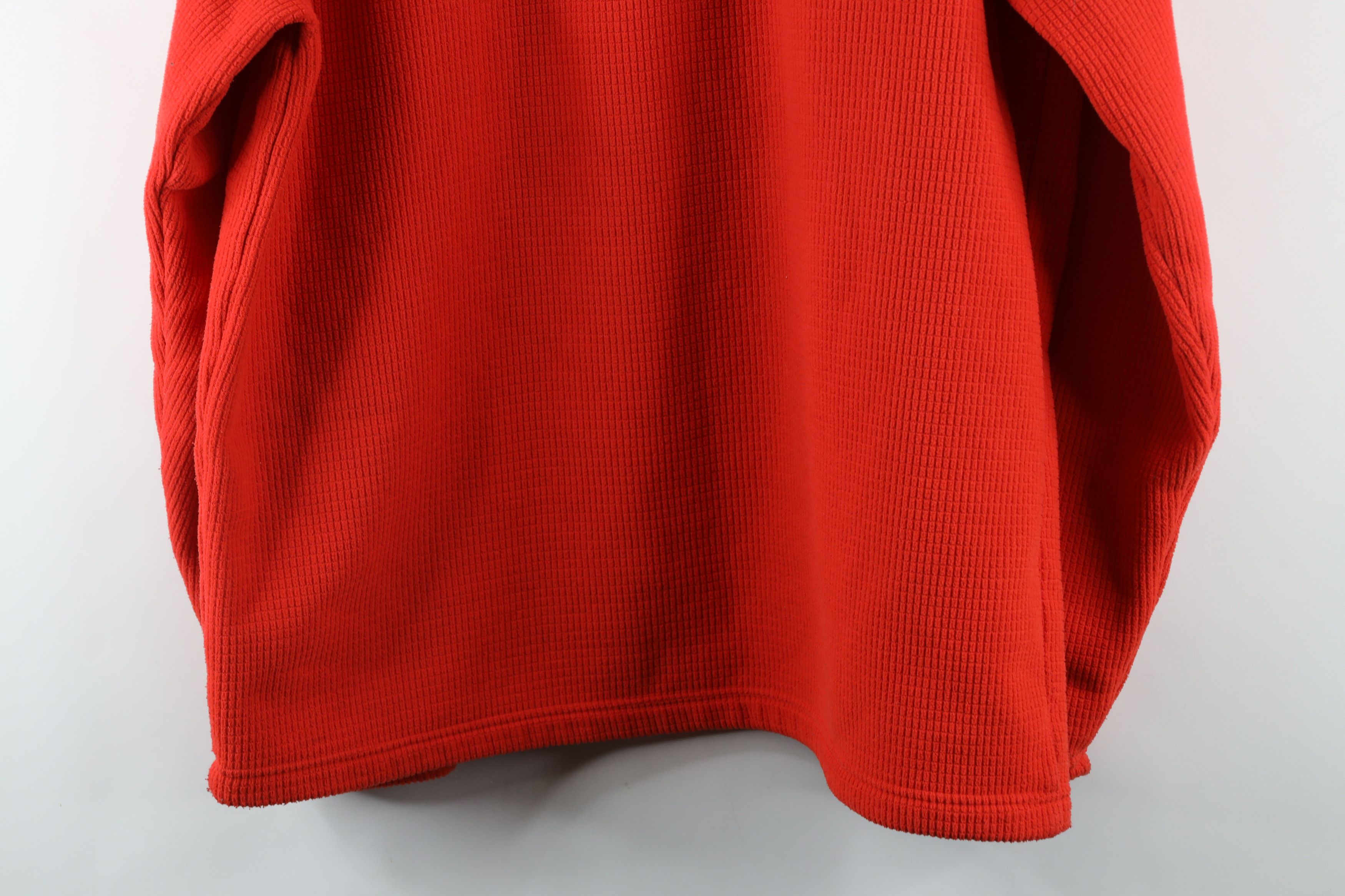 The North Face × Vintage Vintage The North Face Textured Half Zip Sweater Orange Size US XL / EU 56 / 4 - 11 Thumbnail