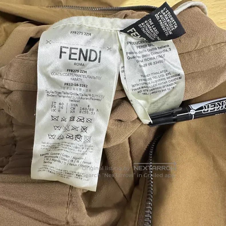 Fendi Fendi Brown Long Coat Size XS / US 0-2 / IT 36-38 - 4 Thumbnail