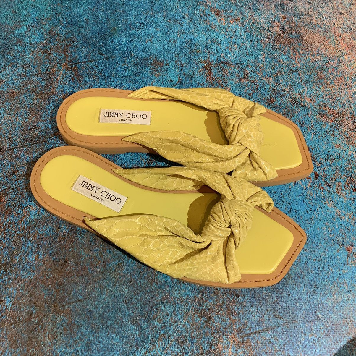Jimmy Choo Jimmy Choo Tropica Leather Sandals Size 41.5 Size US 11.5 / IT 41.5 - 19 Thumbnail