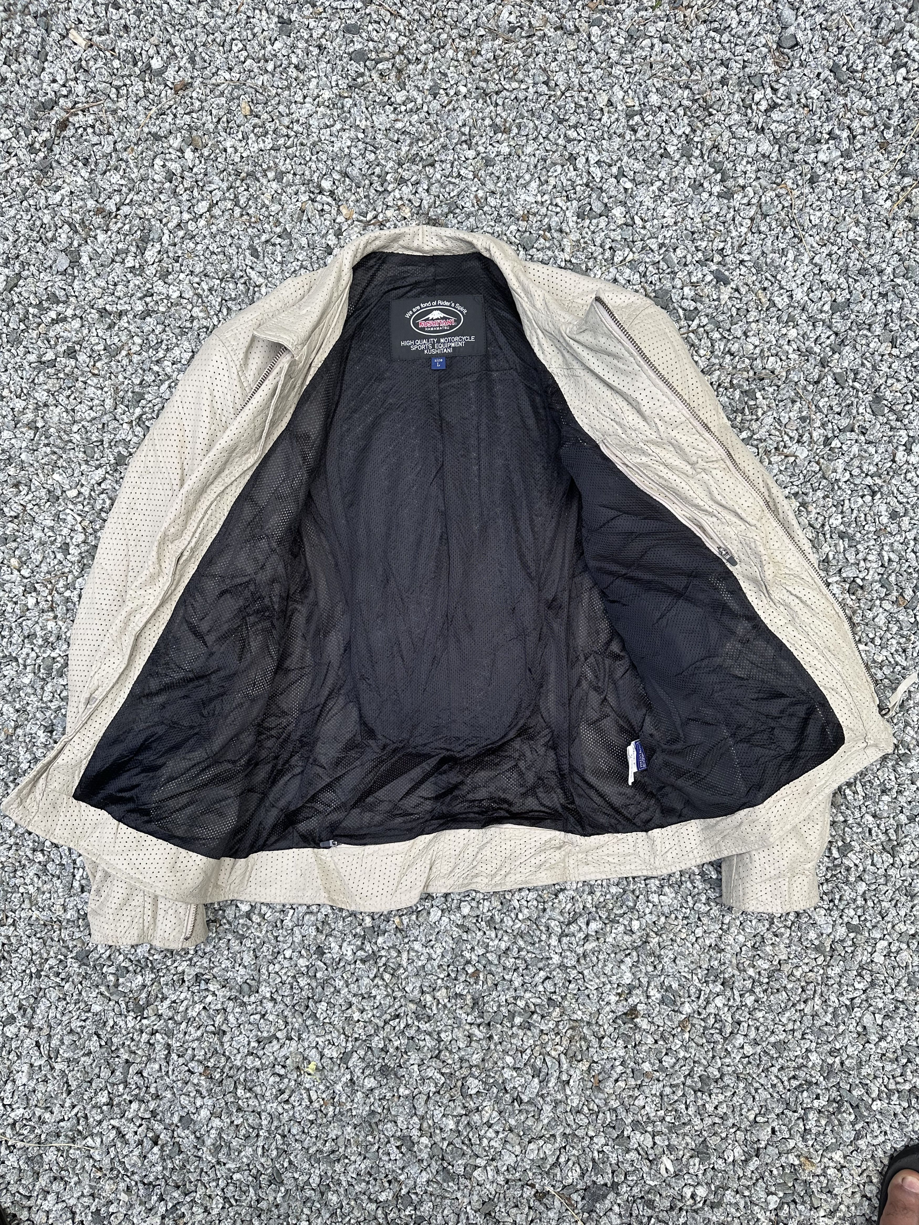 Dainese Vintage Kushitani Hamamatsu Leather Jacket Racing Padded Size US L / EU 52-54 / 3 - 3 Thumbnail