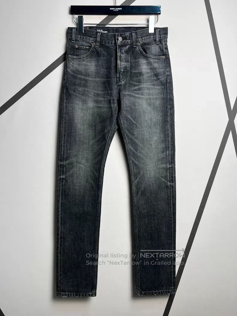 Celine Celine Smoke Black Washed Straight Leg Jeans Size US 28 / EU 44 - 1 Thumbnail